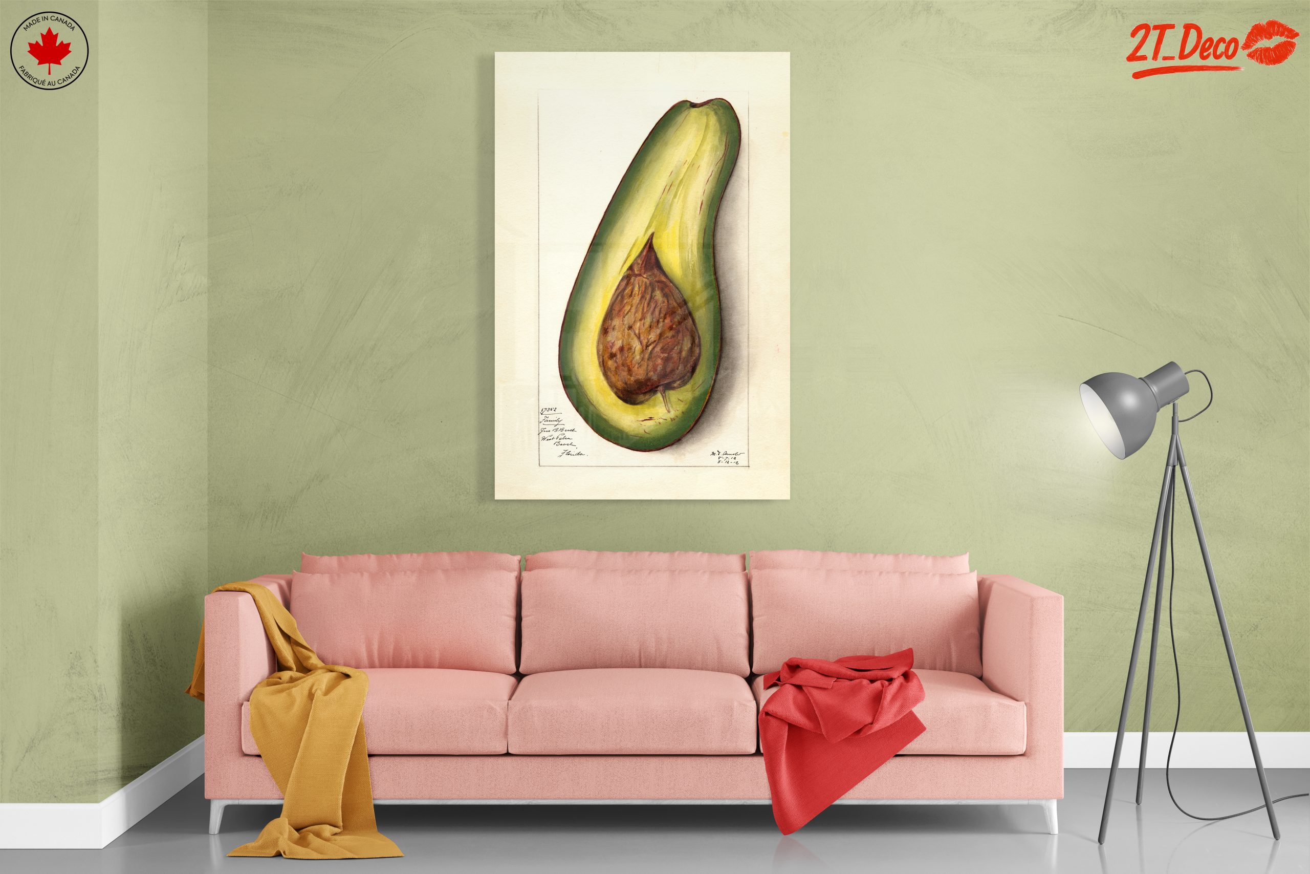 Stylized Avocado Artwork for Modern Kitchens - Image 7