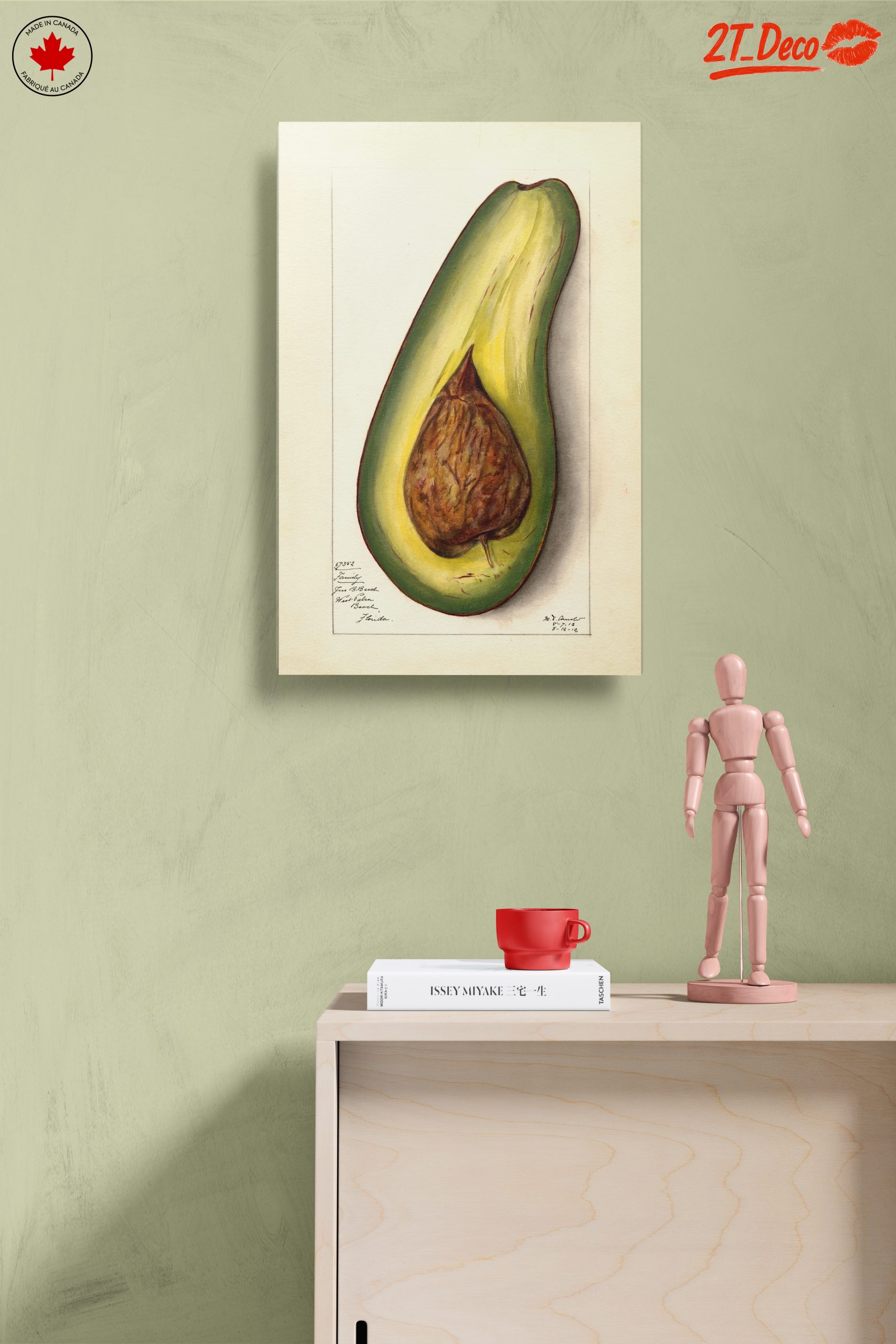 Stylized Avocado Artwork for Modern Kitchens - Image 14