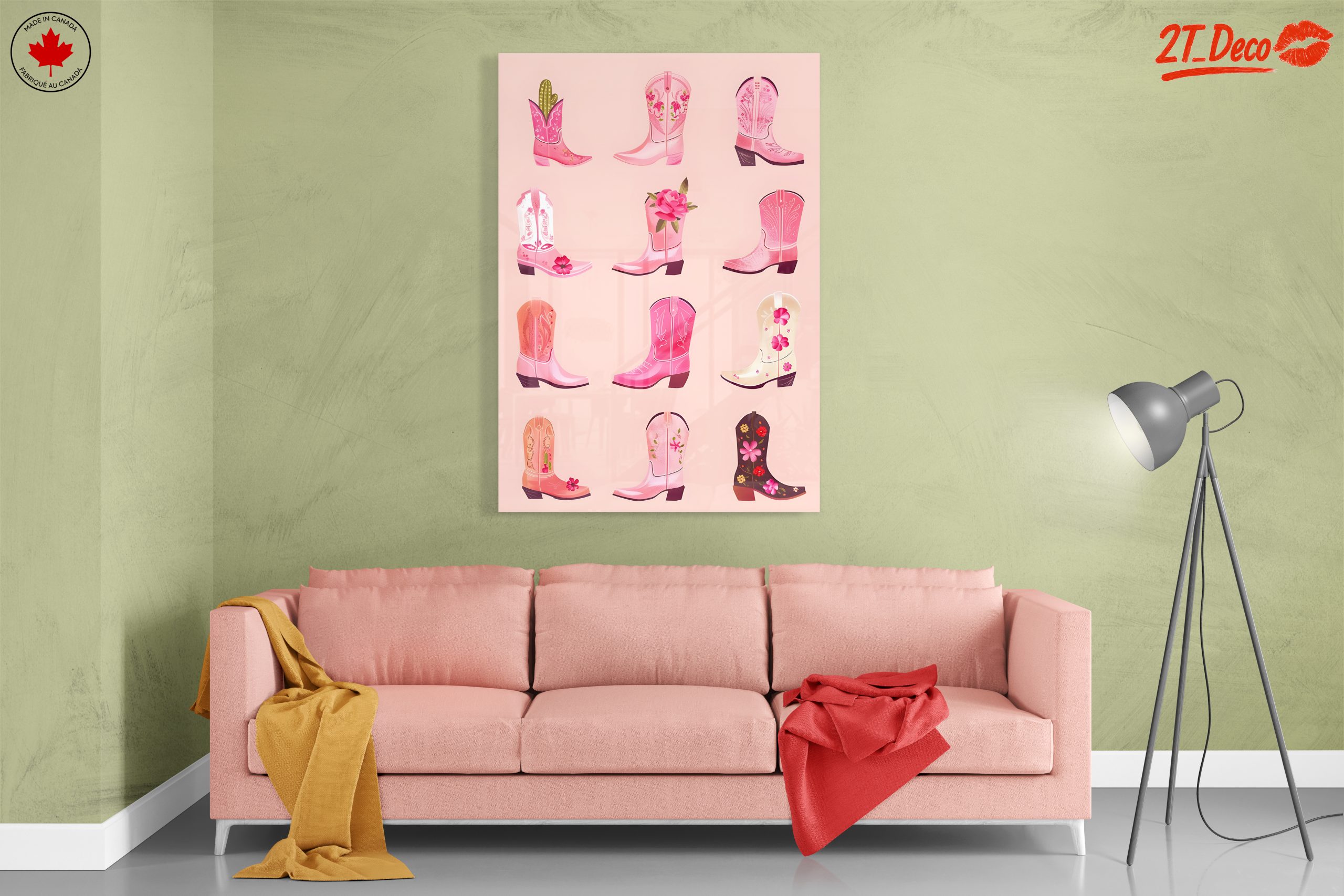 Floral Cowboy Boot Decor for Colorful Spaces - Image 7