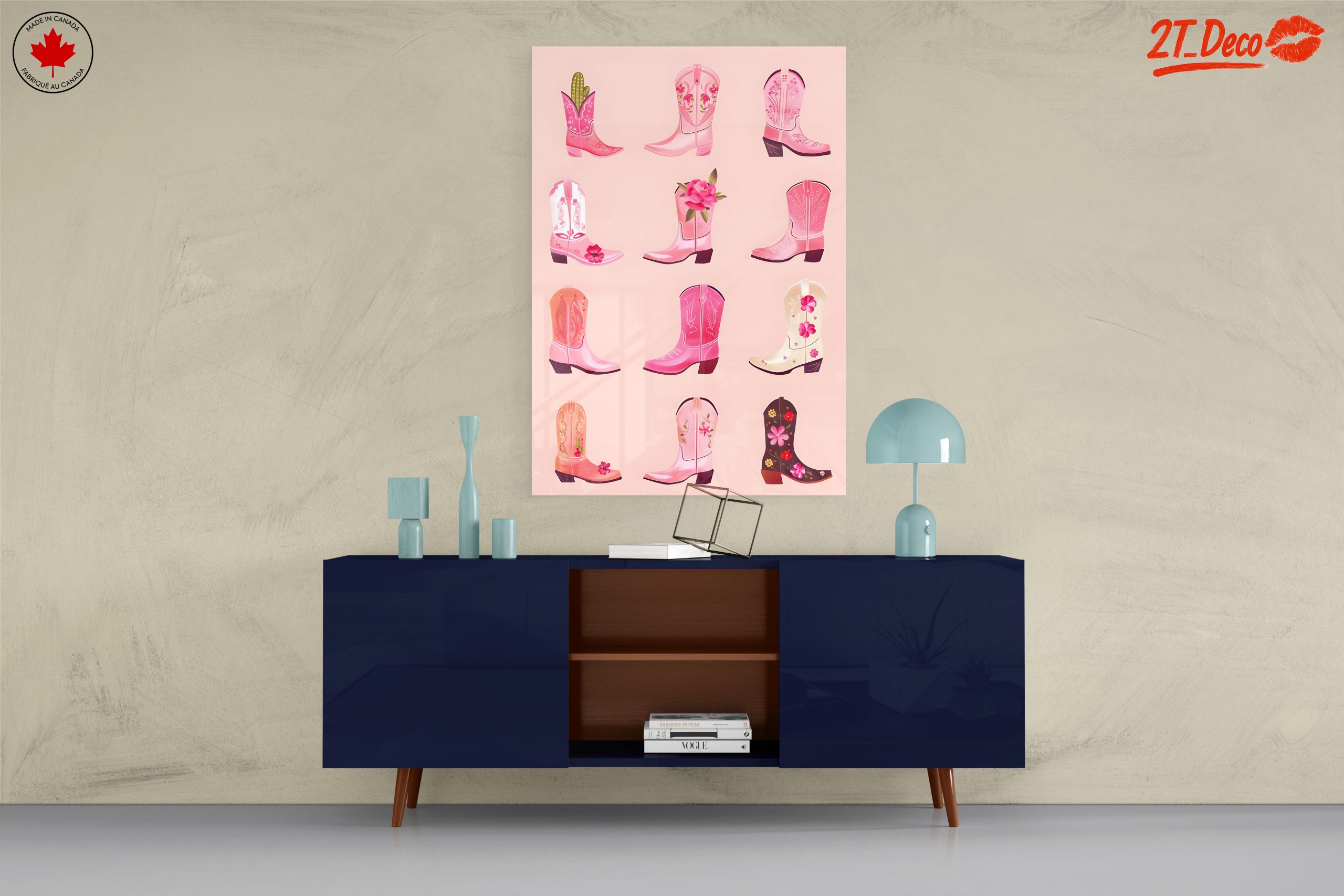 Floral Cowboy Boot Decor for Colorful Spaces - Image 8