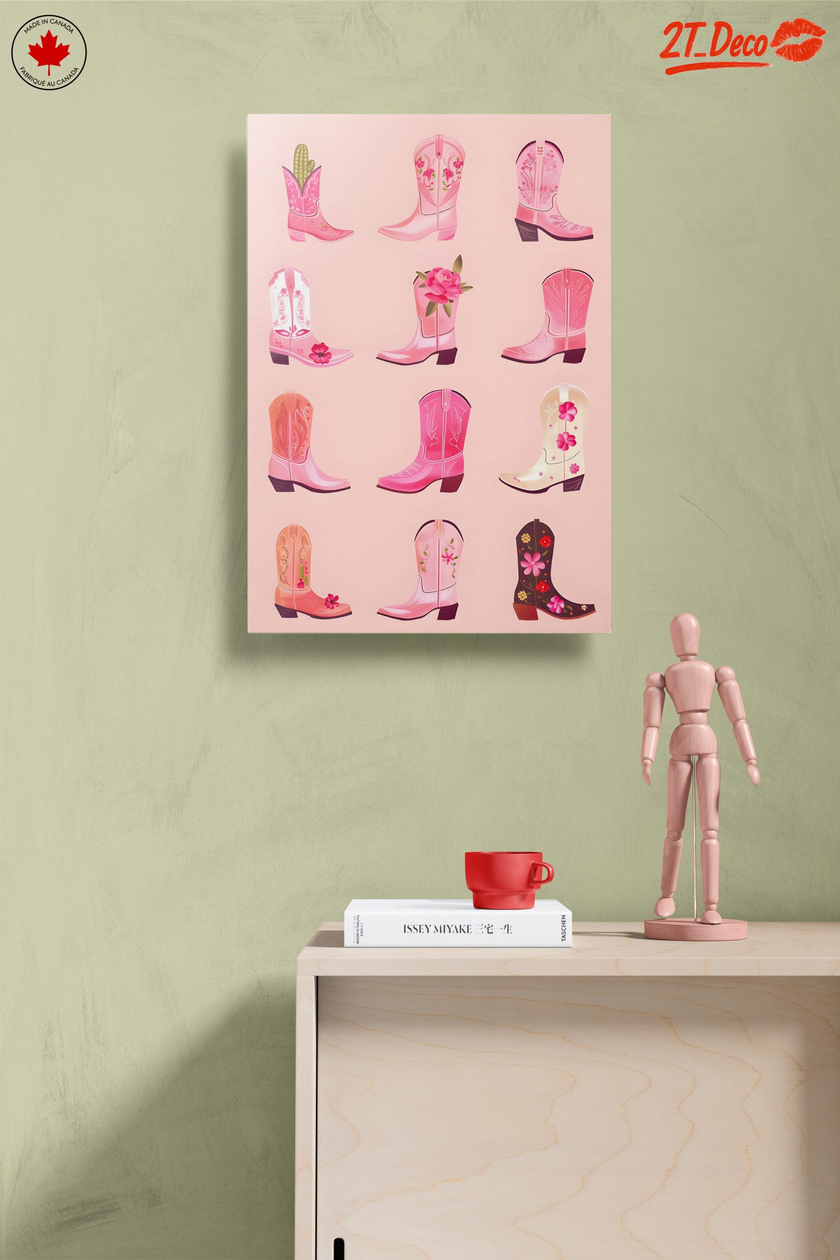 Floral Cowboy Boot Decor for Colorful Spaces - Image 14
