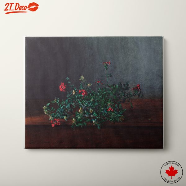Lush Botanical Still Life with Vibrant Flowers