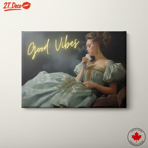 Elegant Female Portrait with Good Vibes