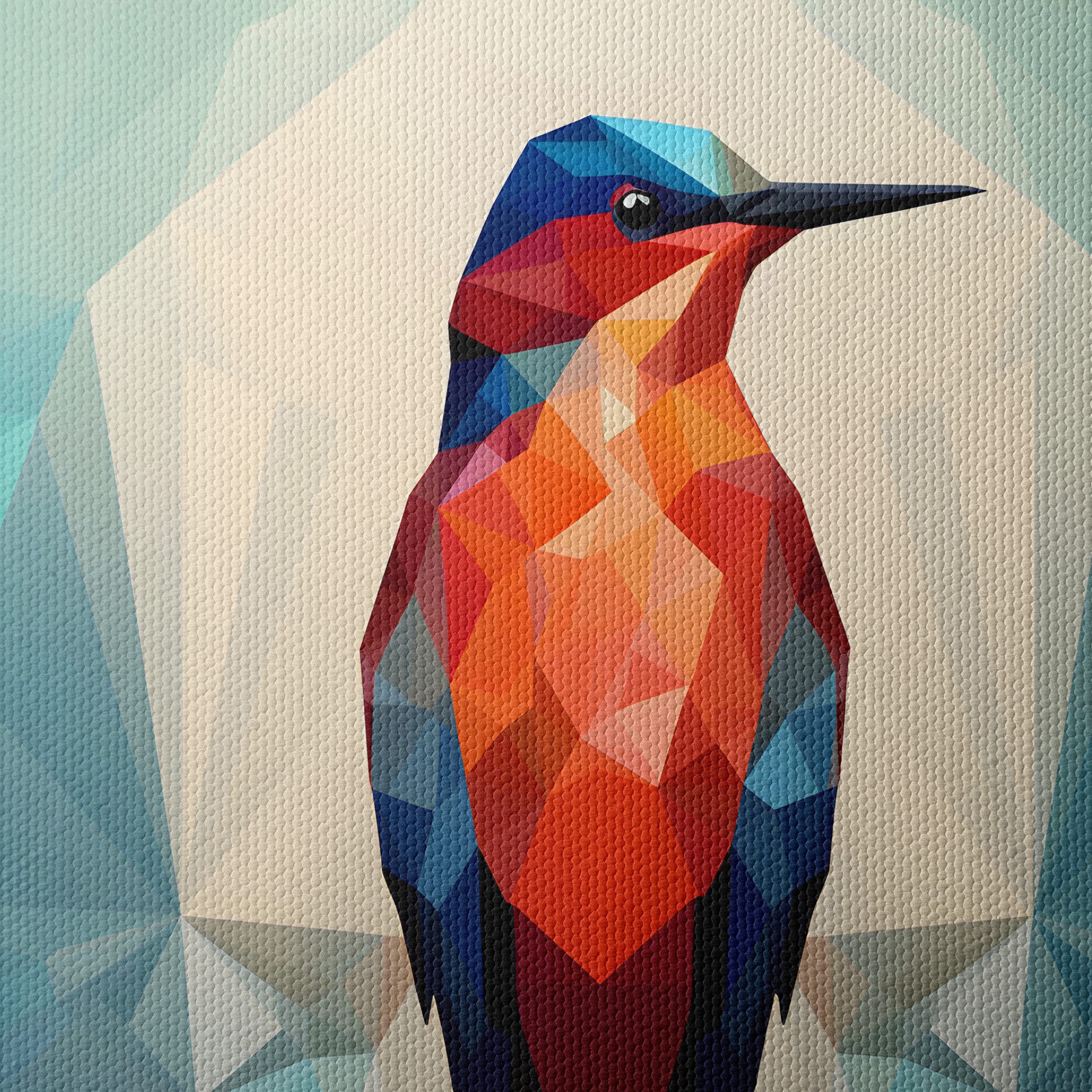 Colorful Geometric Bird Art - Image 4