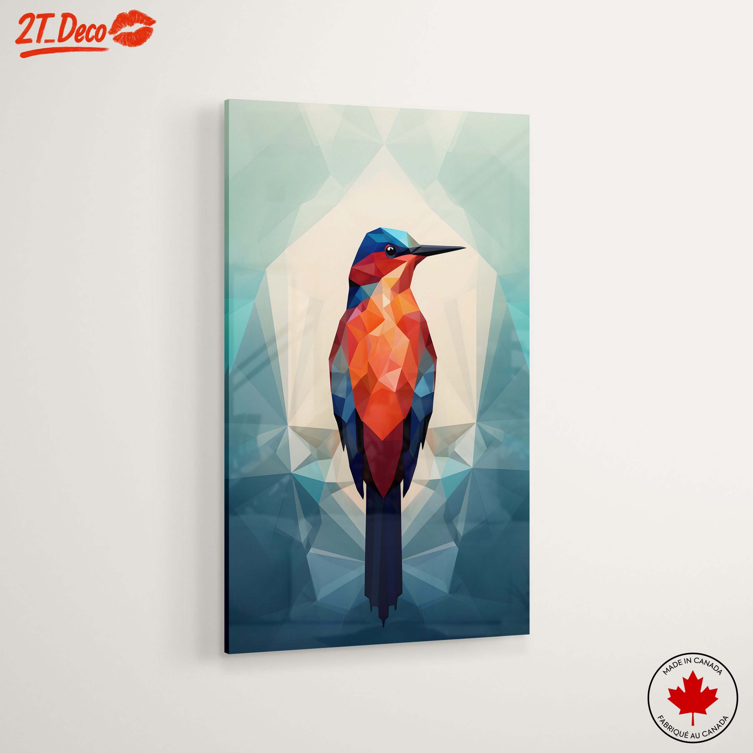 Colorful Geometric Bird Art - Image 6