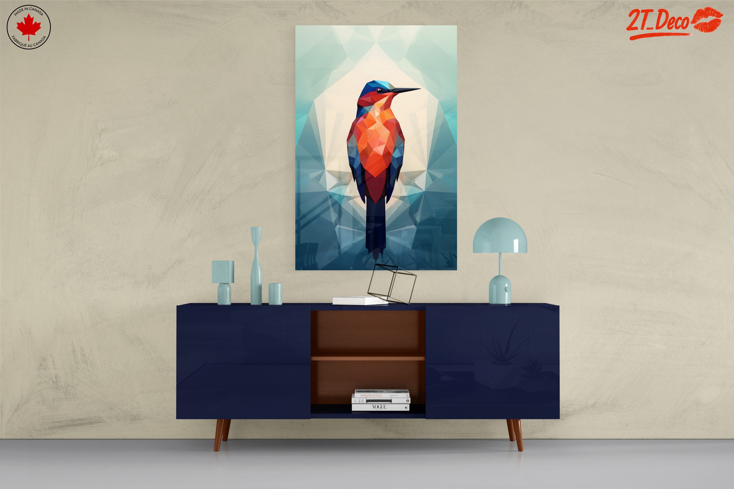 Colorful Geometric Bird Art - Image 8