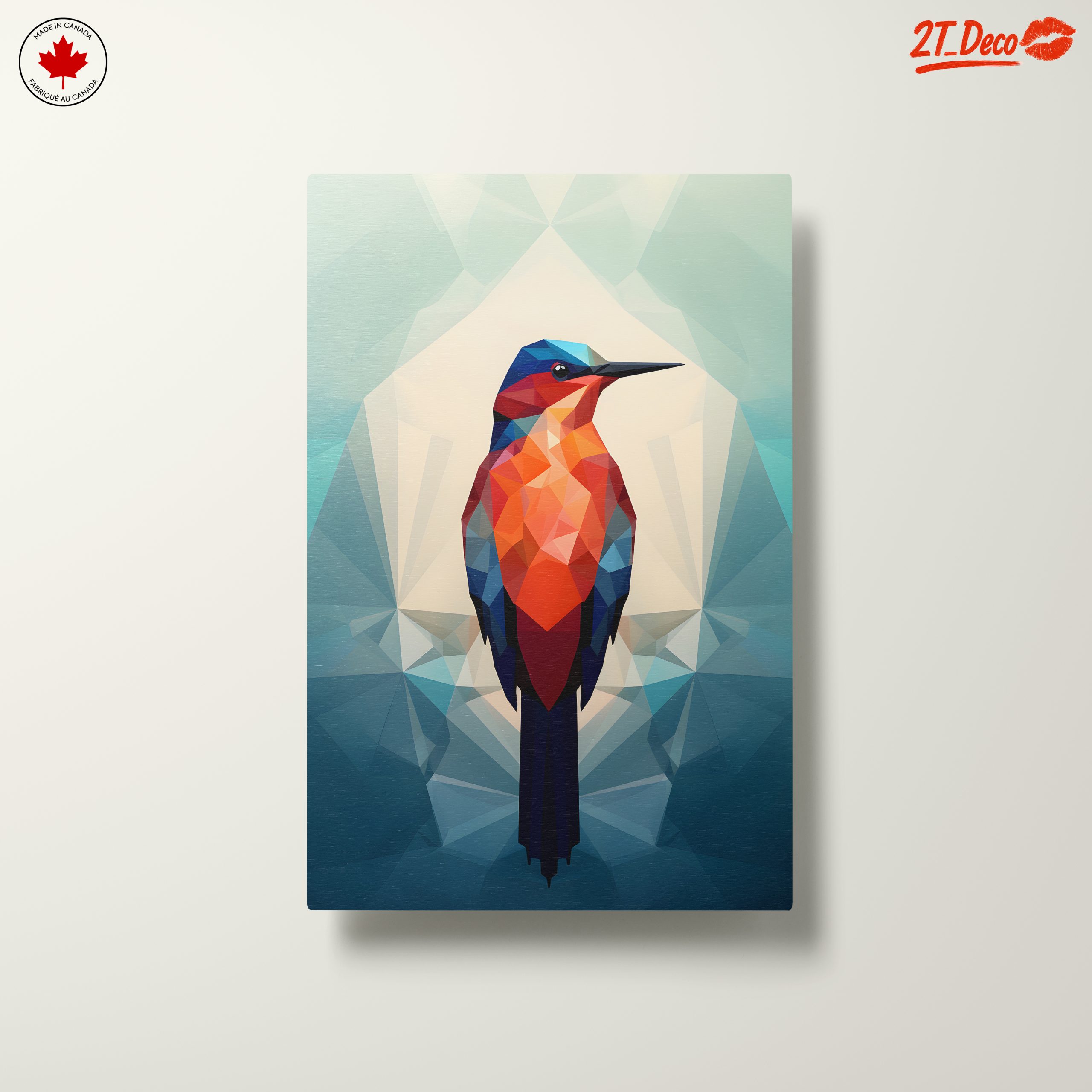 Colorful Geometric Bird Art - Image 10