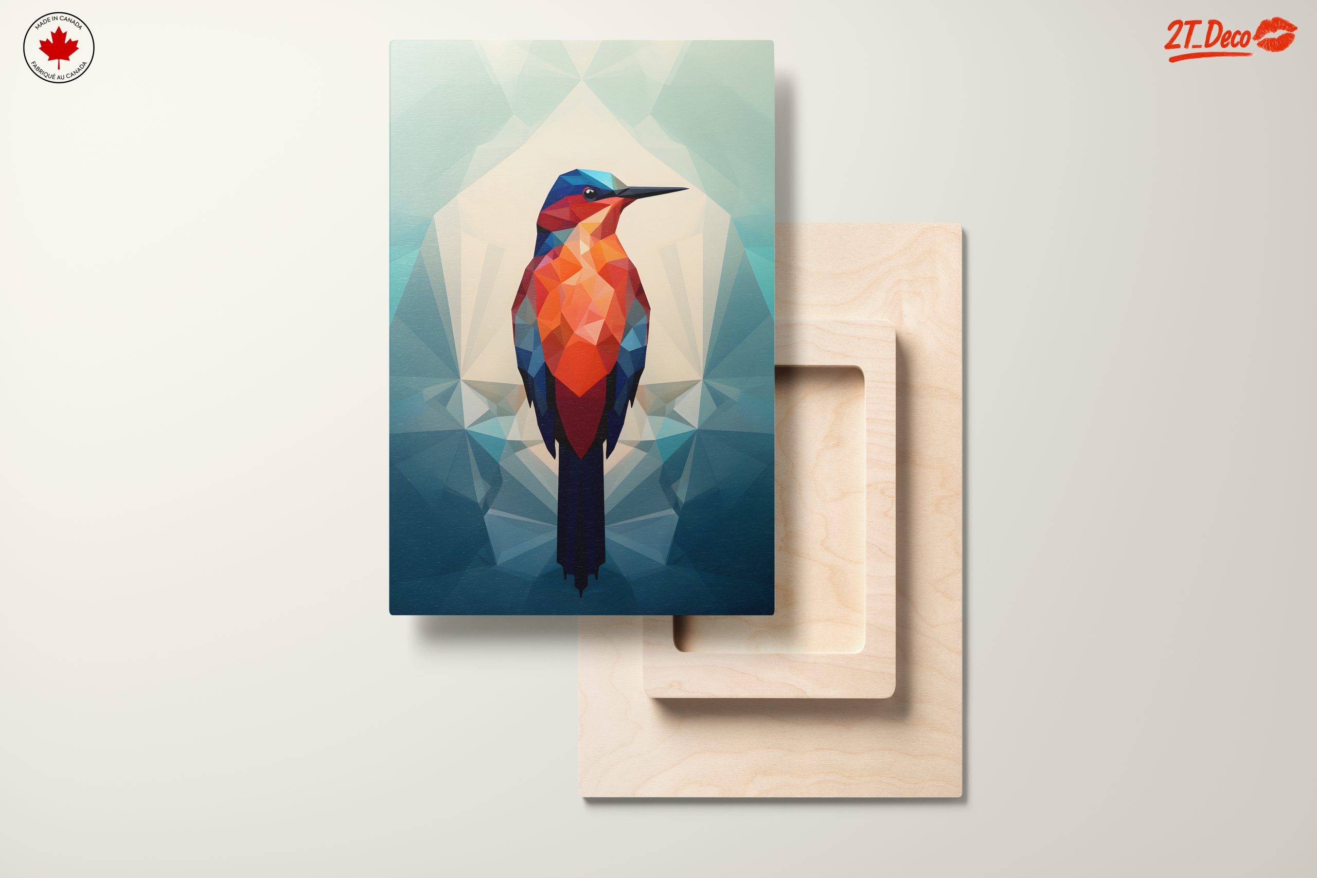 Colorful Geometric Bird Art - Image 11