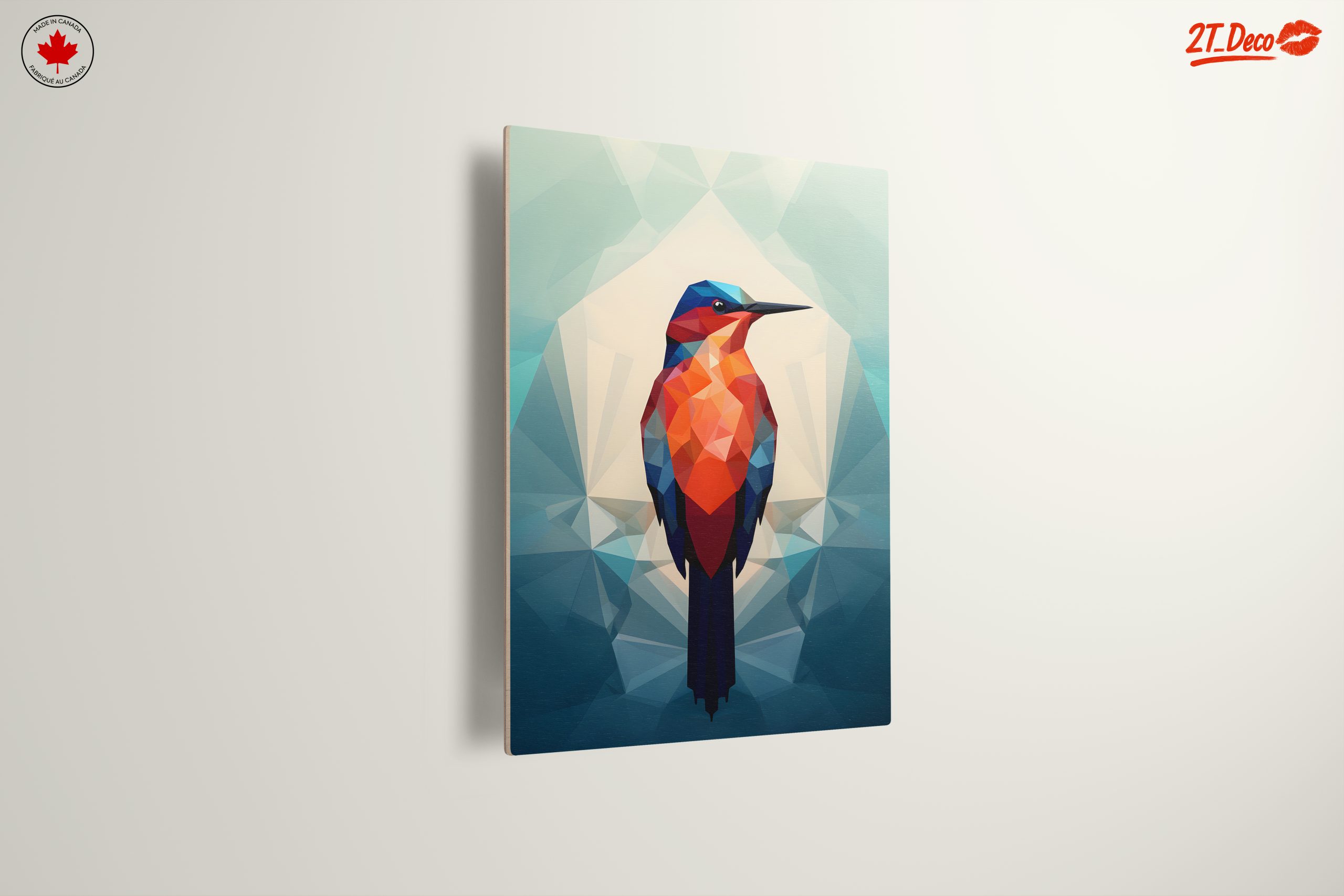 Colorful Geometric Bird Art - Image 13