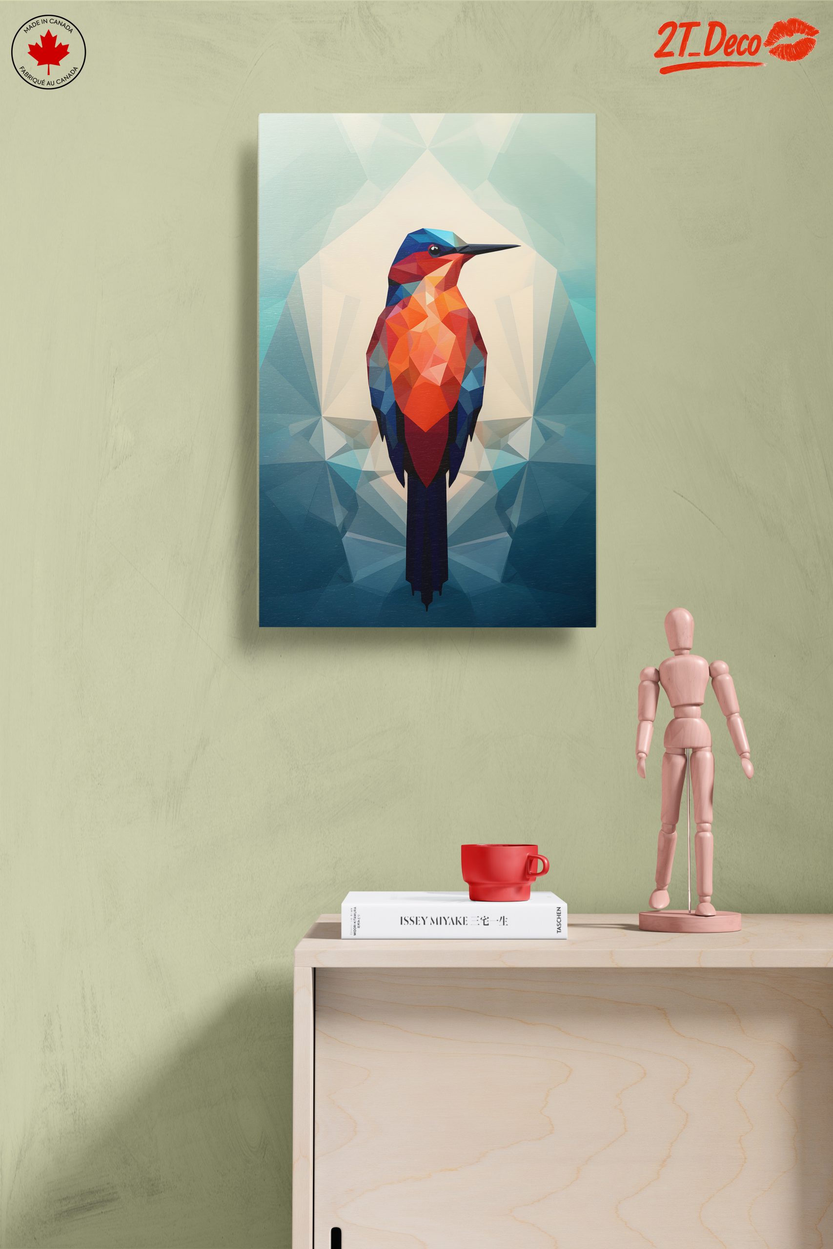 Colorful Geometric Bird Art - Image 14