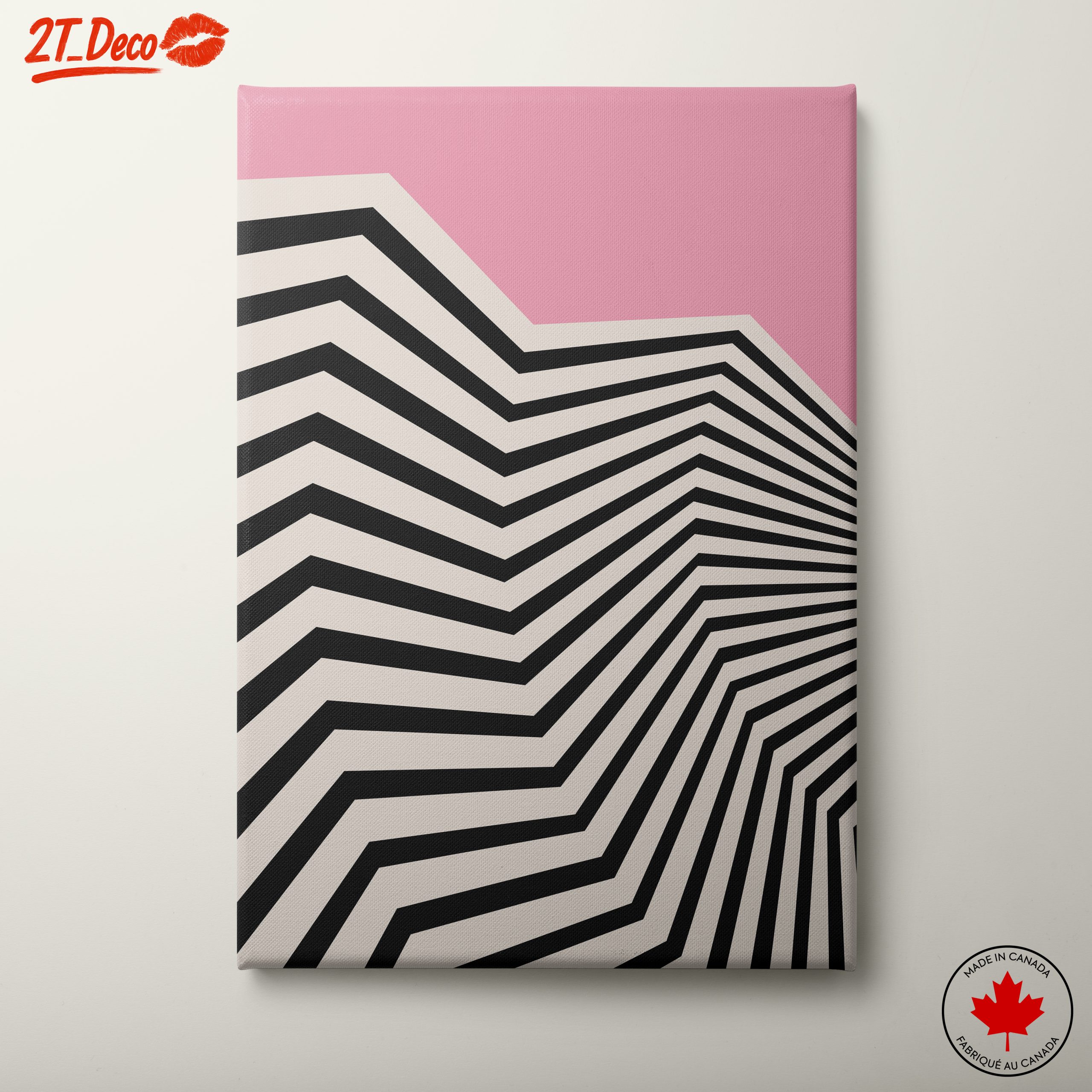 Stylish Geometric Abstract Art With Bold Lines