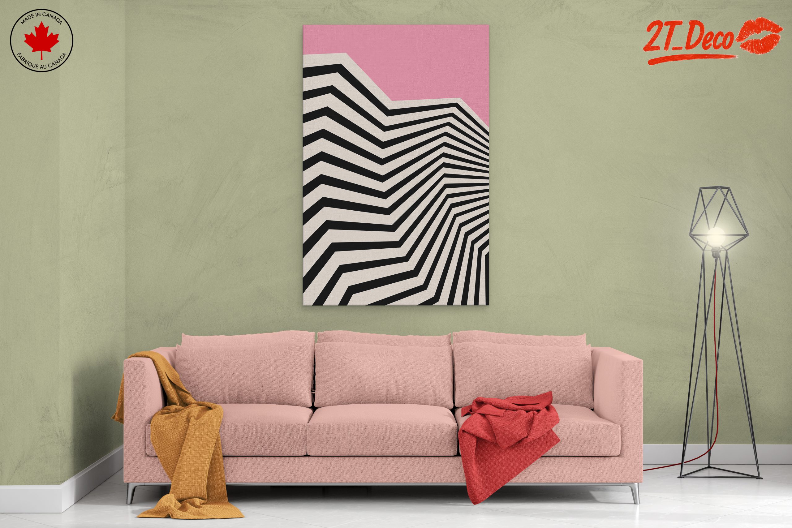 Stylish Geometric Abstract Art With Bold Lines - Image 2