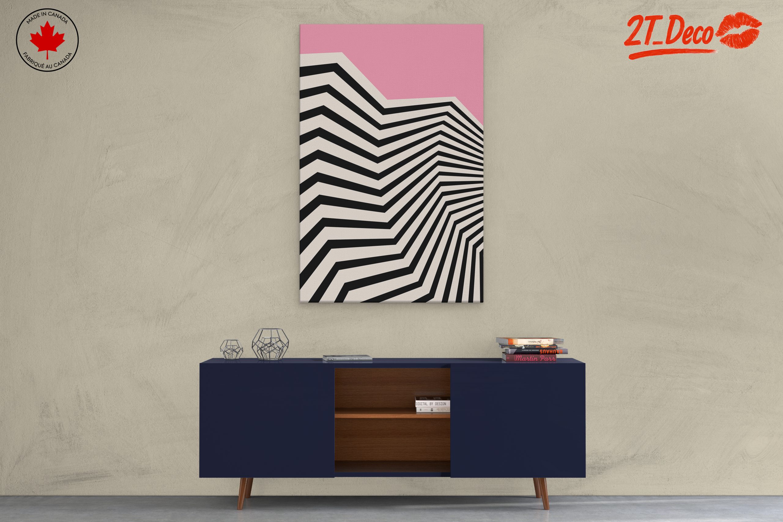 Stylish Geometric Abstract Art With Bold Lines - Image 3