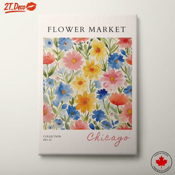 Flower Market Watercolor Art of Chicago