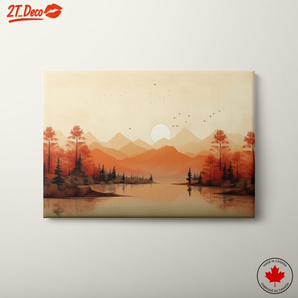 Serene Adventure Landscape at Sunset