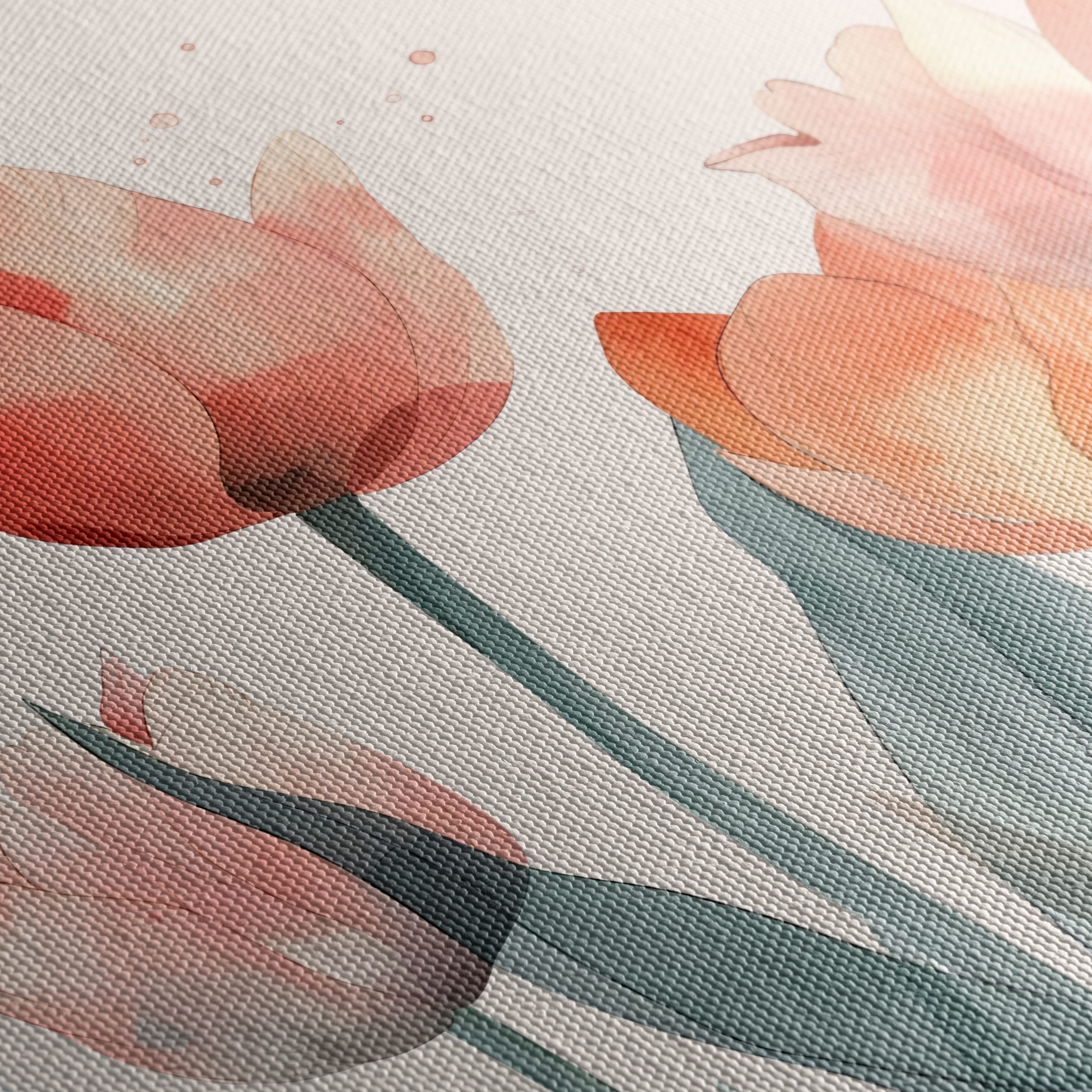 Delicate Botanical Garden Art with Tulips - Image 5