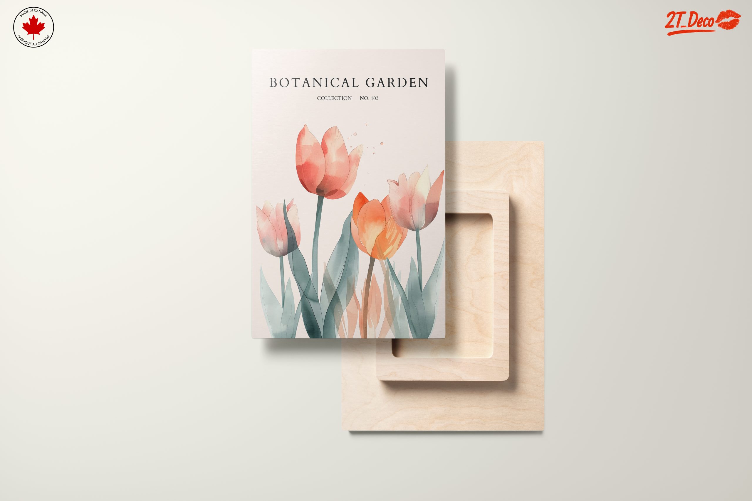 Delicate Botanical Garden Art with Tulips - Image 11