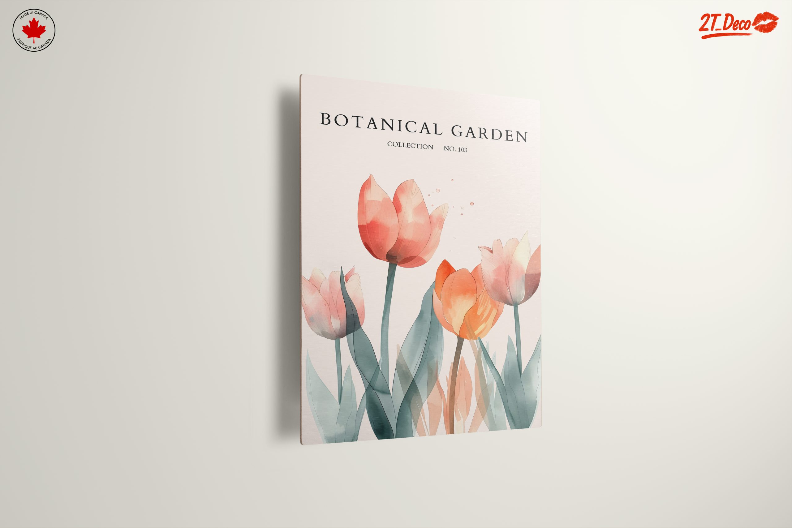 Delicate Botanical Garden Art with Tulips - Image 13