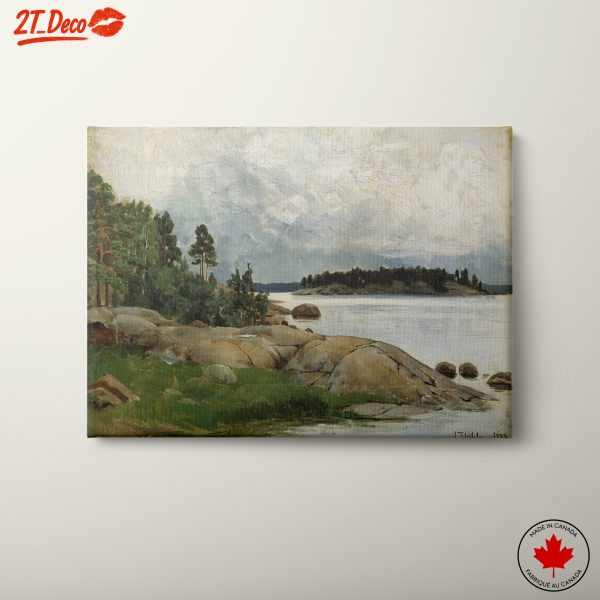 Beautiful Nature Landscape with Rocky Shoreline