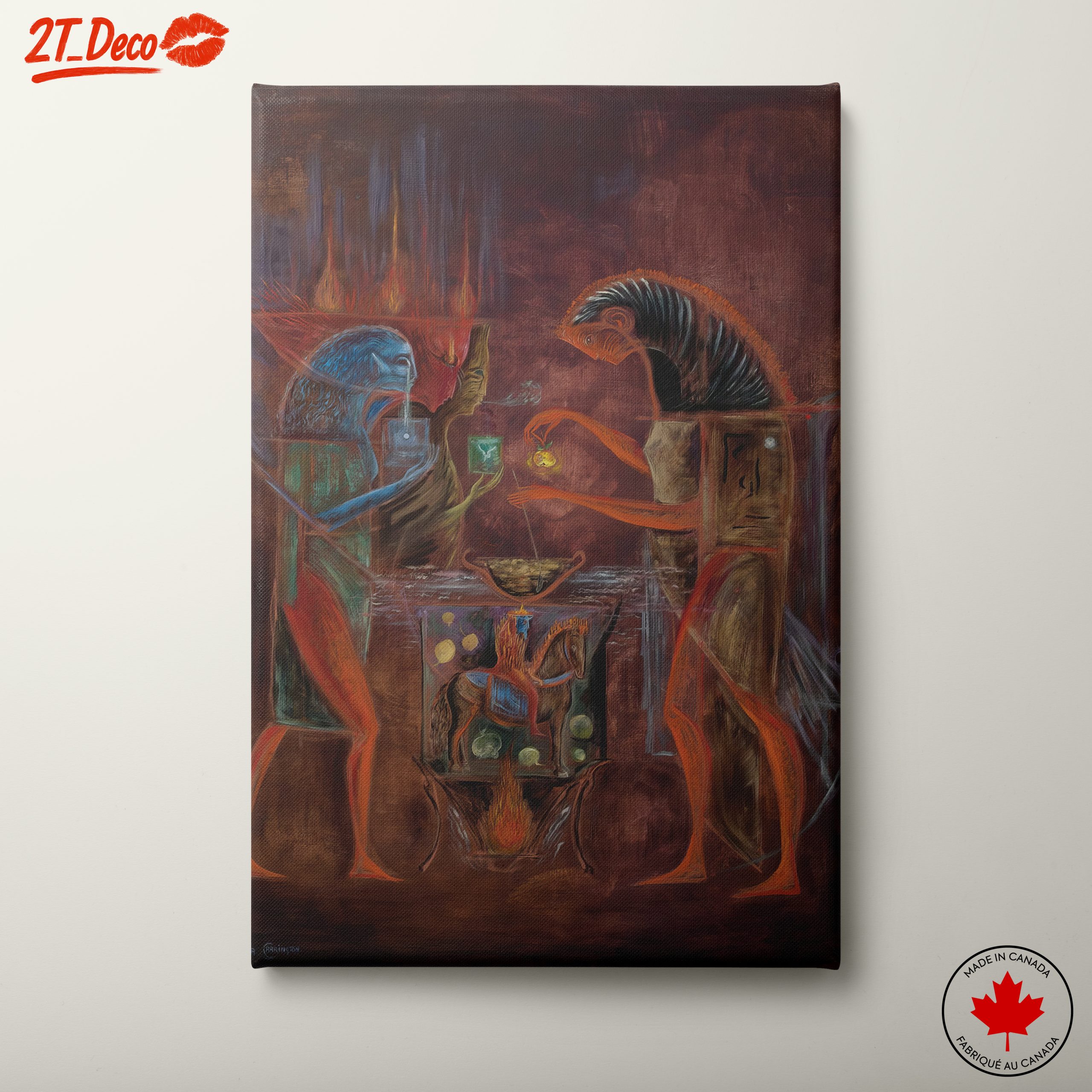 Surrealist Artwork of Nature and Fantasy Elements