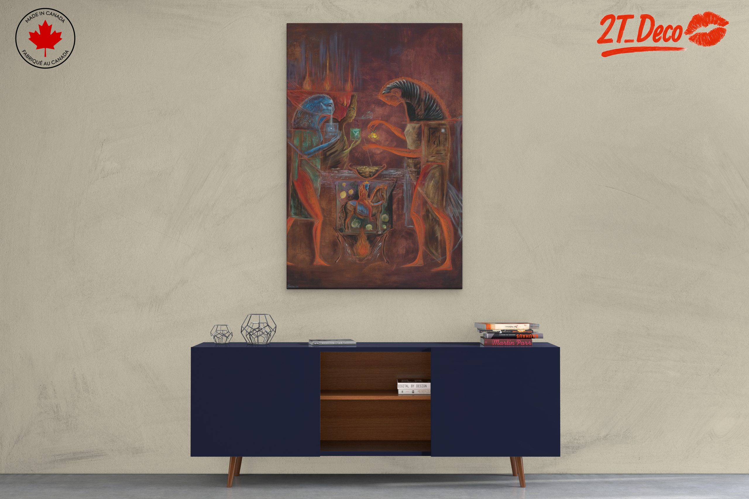 Surrealist Artwork of Nature and Fantasy Elements - Image 3