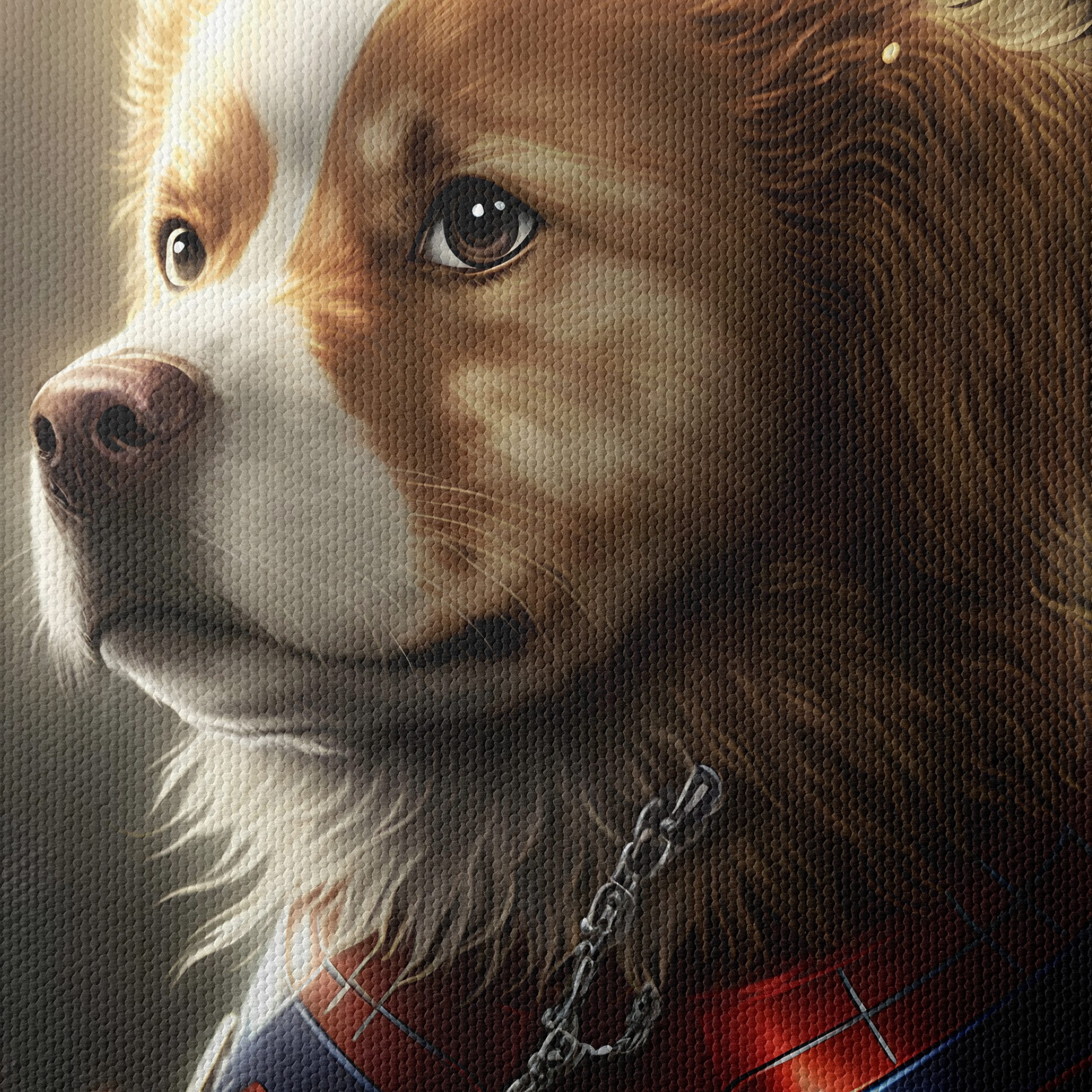 Heroic Dog Portrait with Comic Elements - Image 4