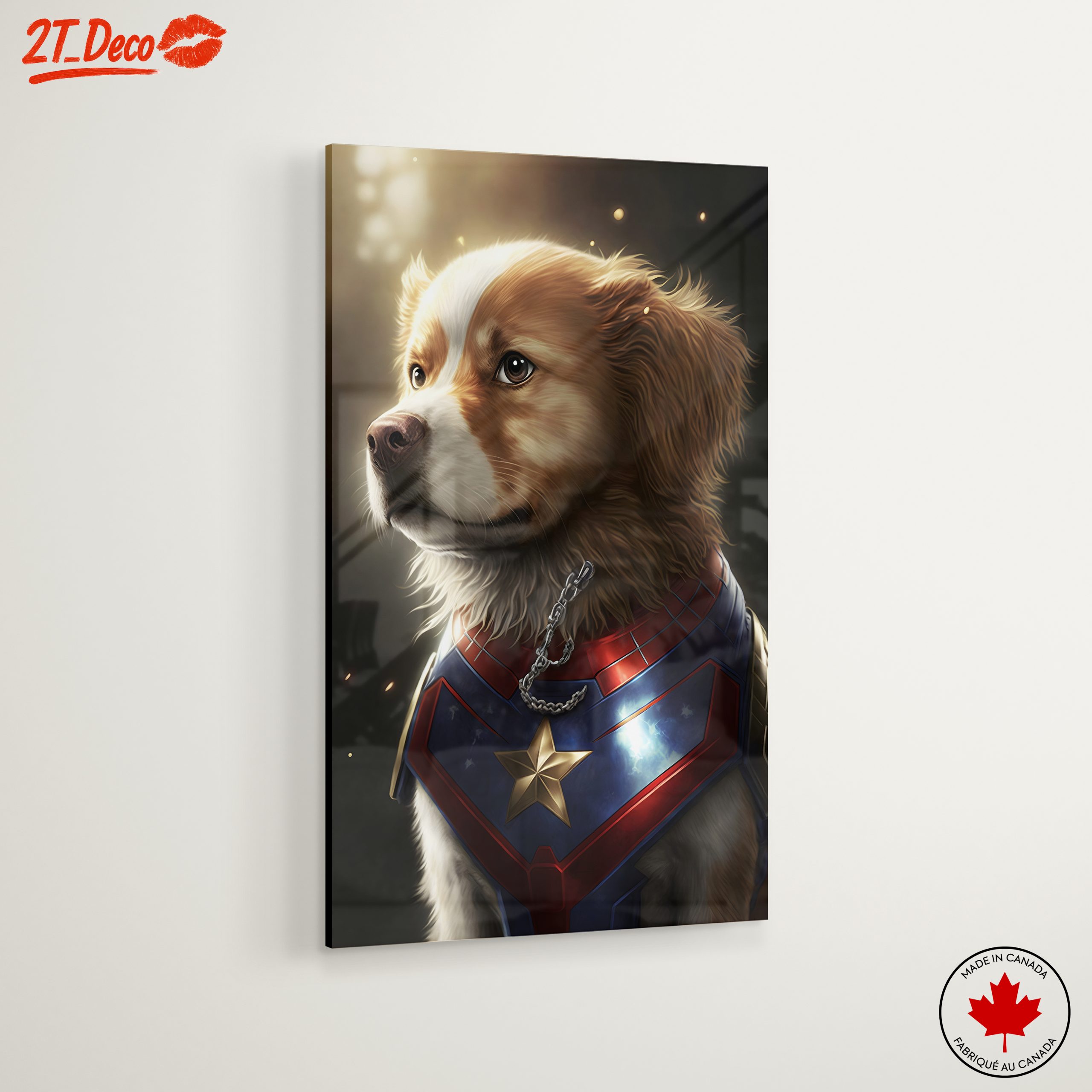 Heroic Dog Portrait with Comic Elements - Image 6