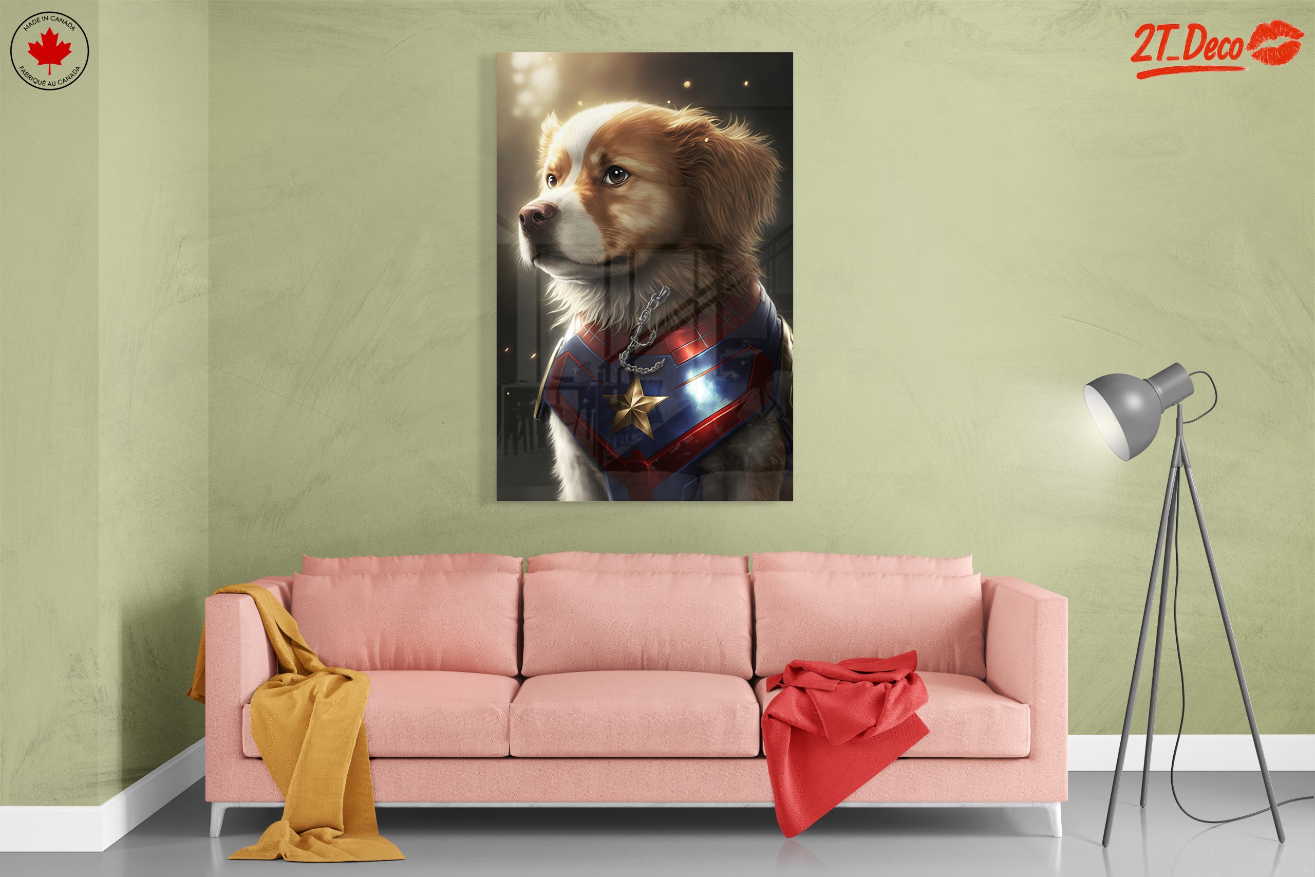 Heroic Dog Portrait with Comic Elements - Image 7