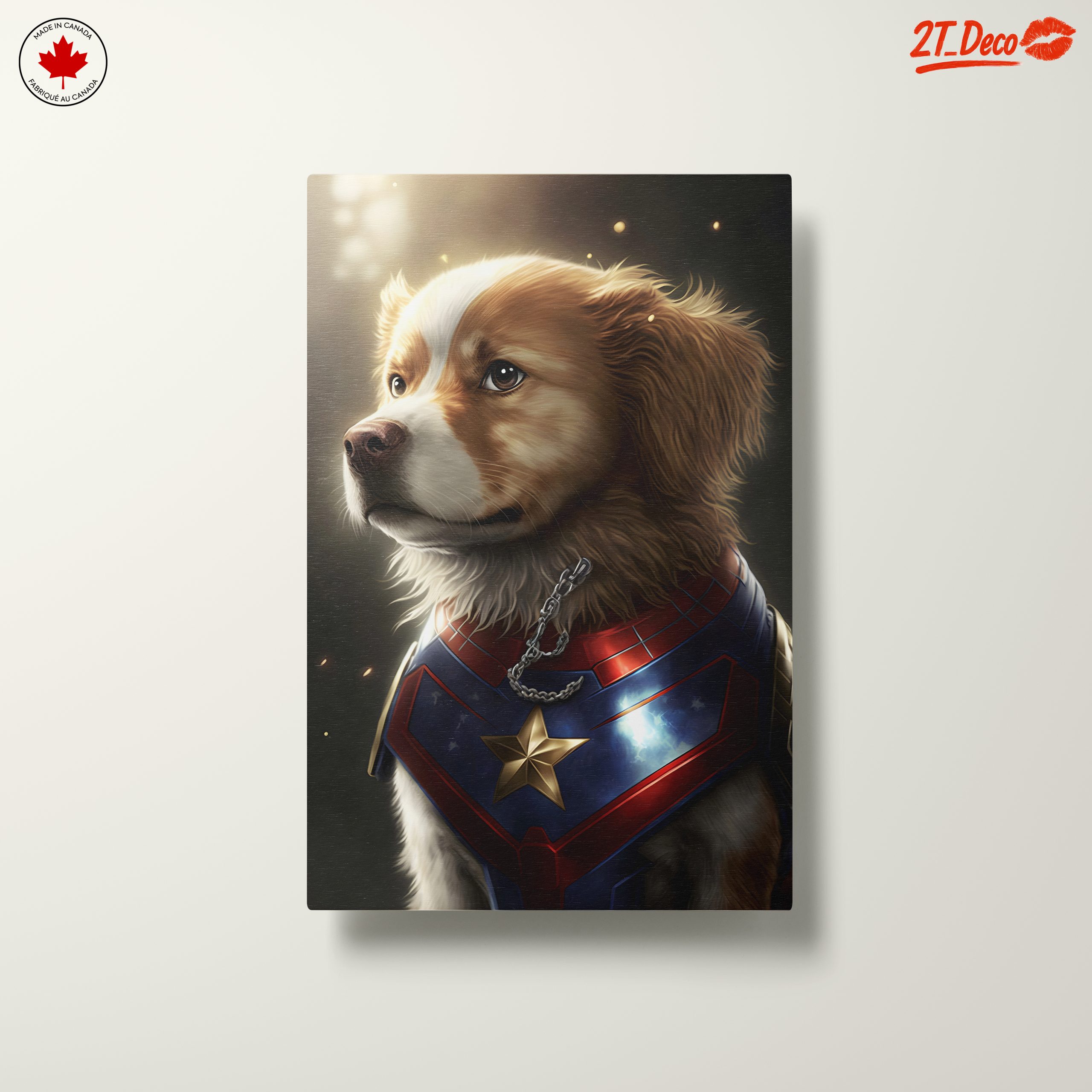 Heroic Dog Portrait with Comic Elements - Image 10