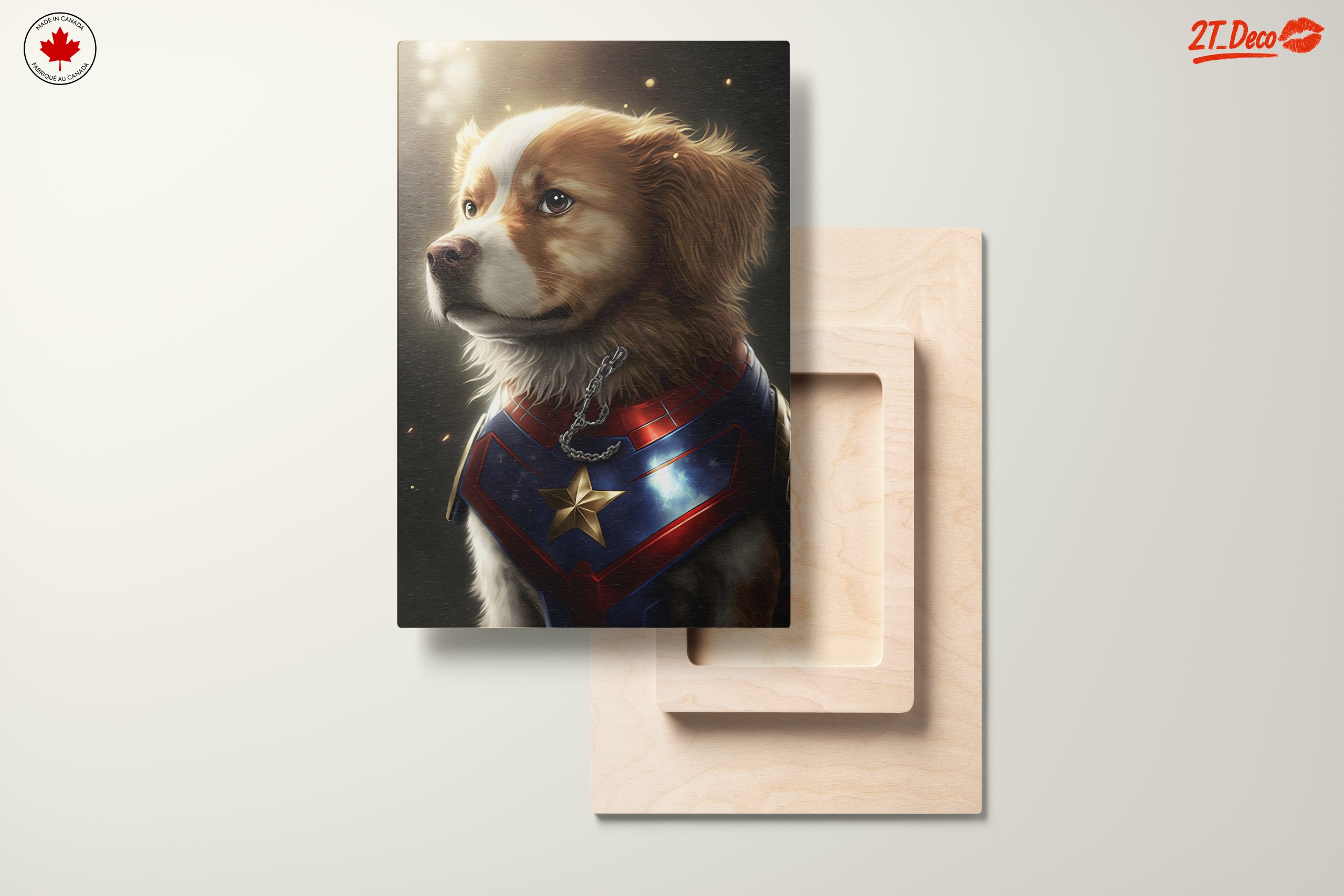 Heroic Dog Portrait with Comic Elements - Image 11