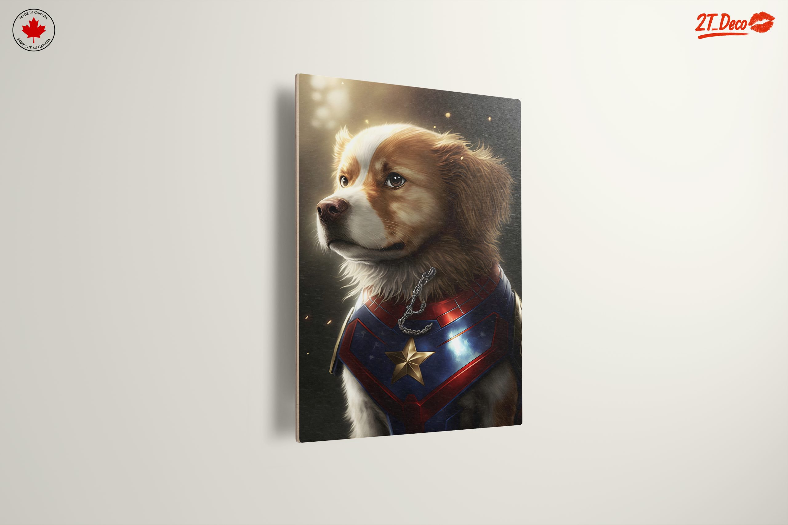 Heroic Dog Portrait with Comic Elements - Image 13
