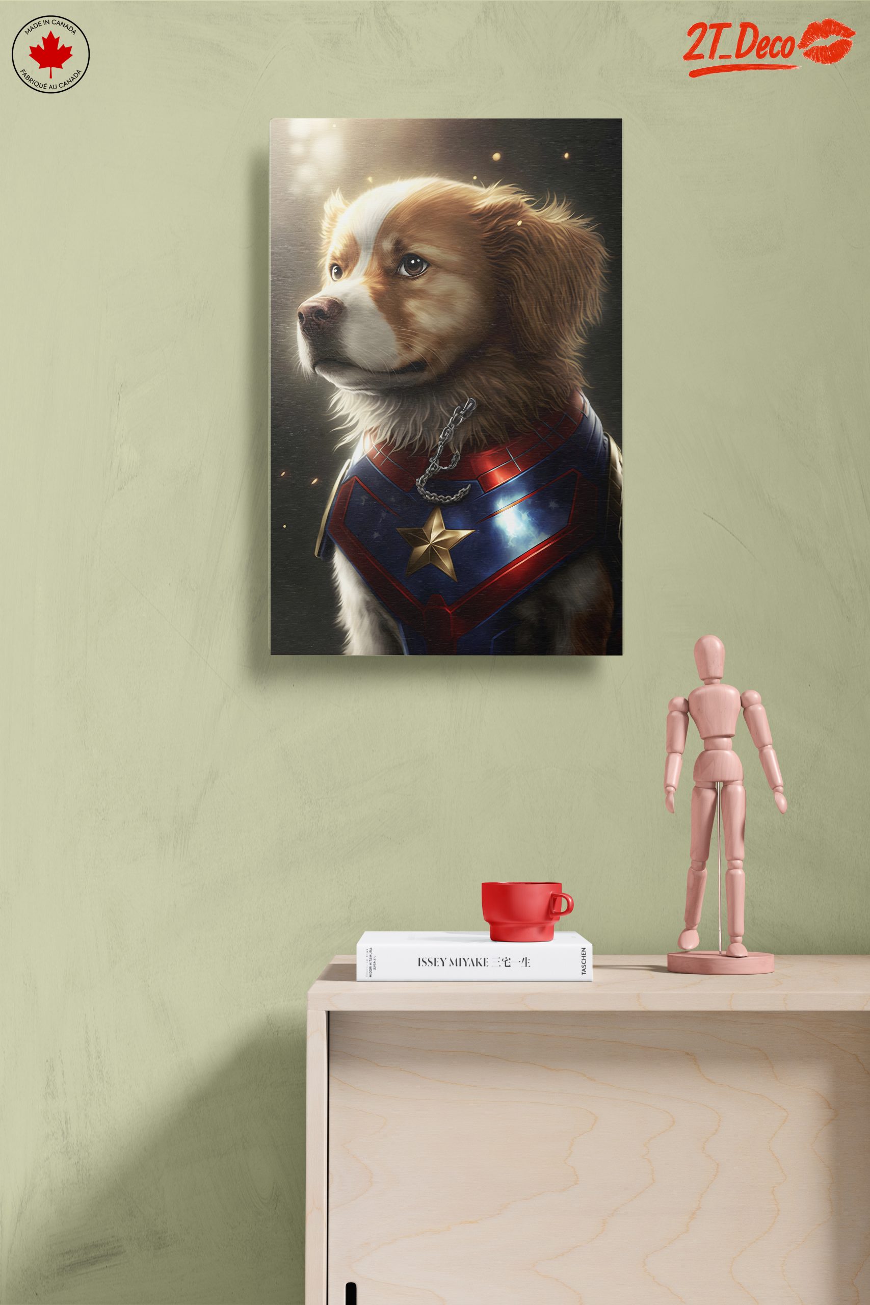 Heroic Dog Portrait with Comic Elements - Image 14
