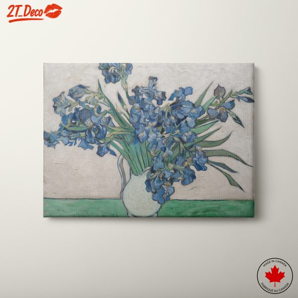 Irises Bouquet in Vibrant Style