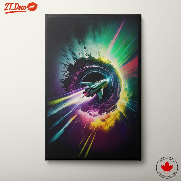 Vibrant Dynamic Space Adventure Artwork 2