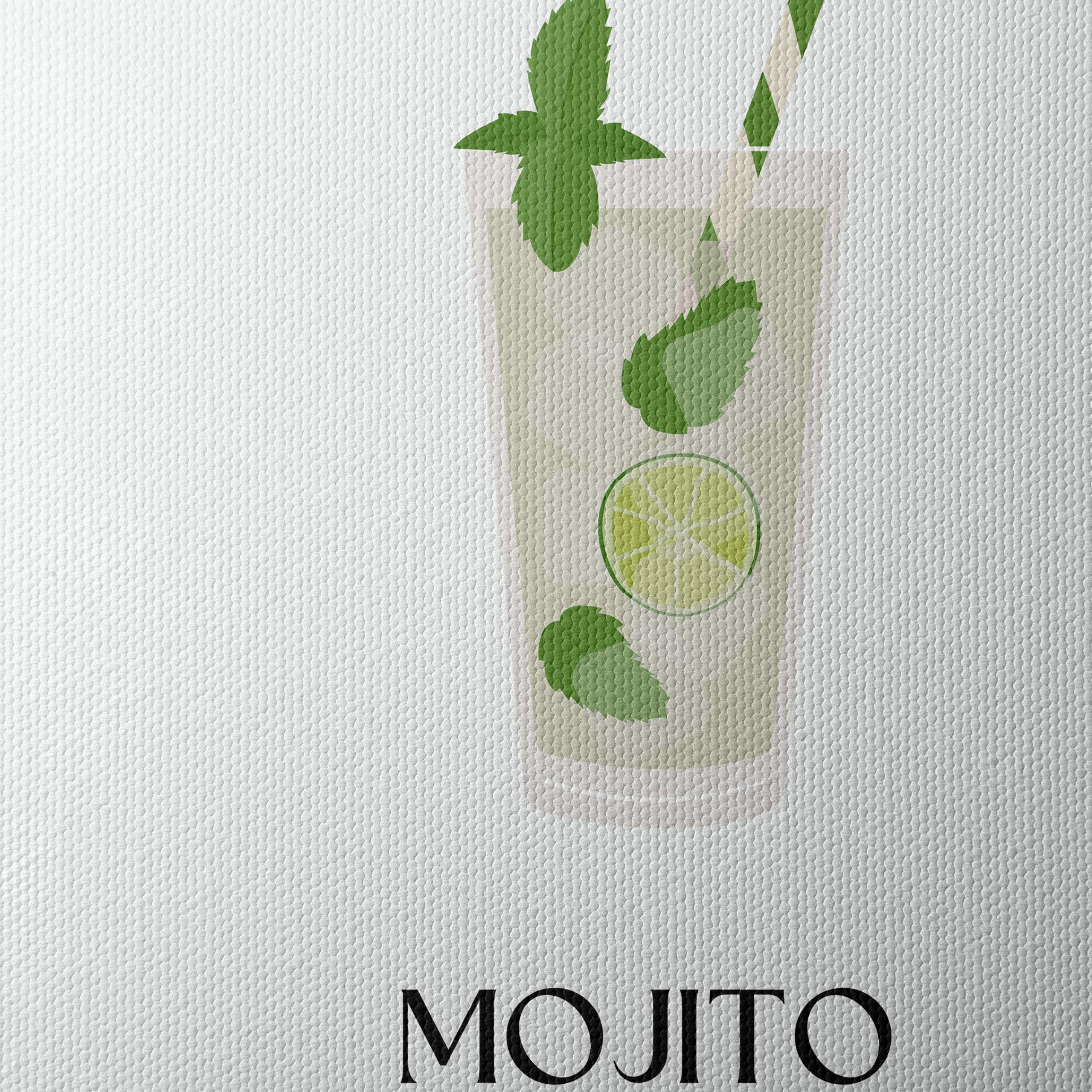 Stylized Mojito Drink Illustration Art - Image 4