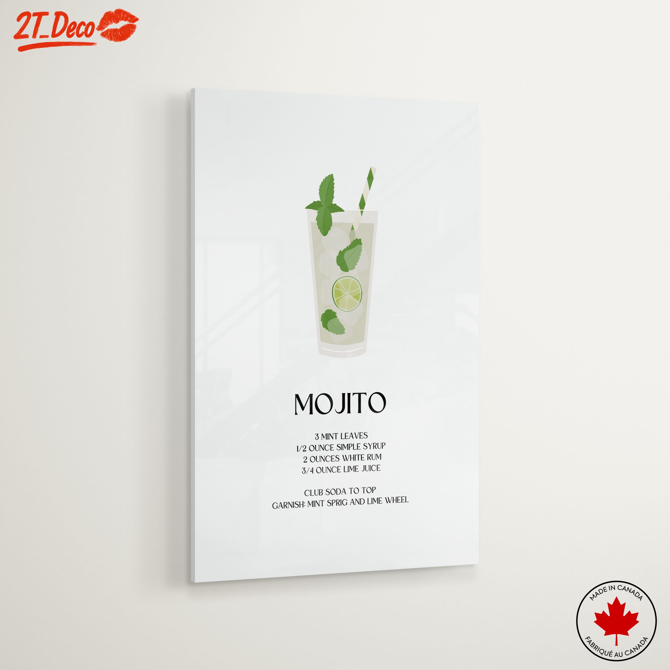 Stylized Mojito Drink Illustration Art - Image 6