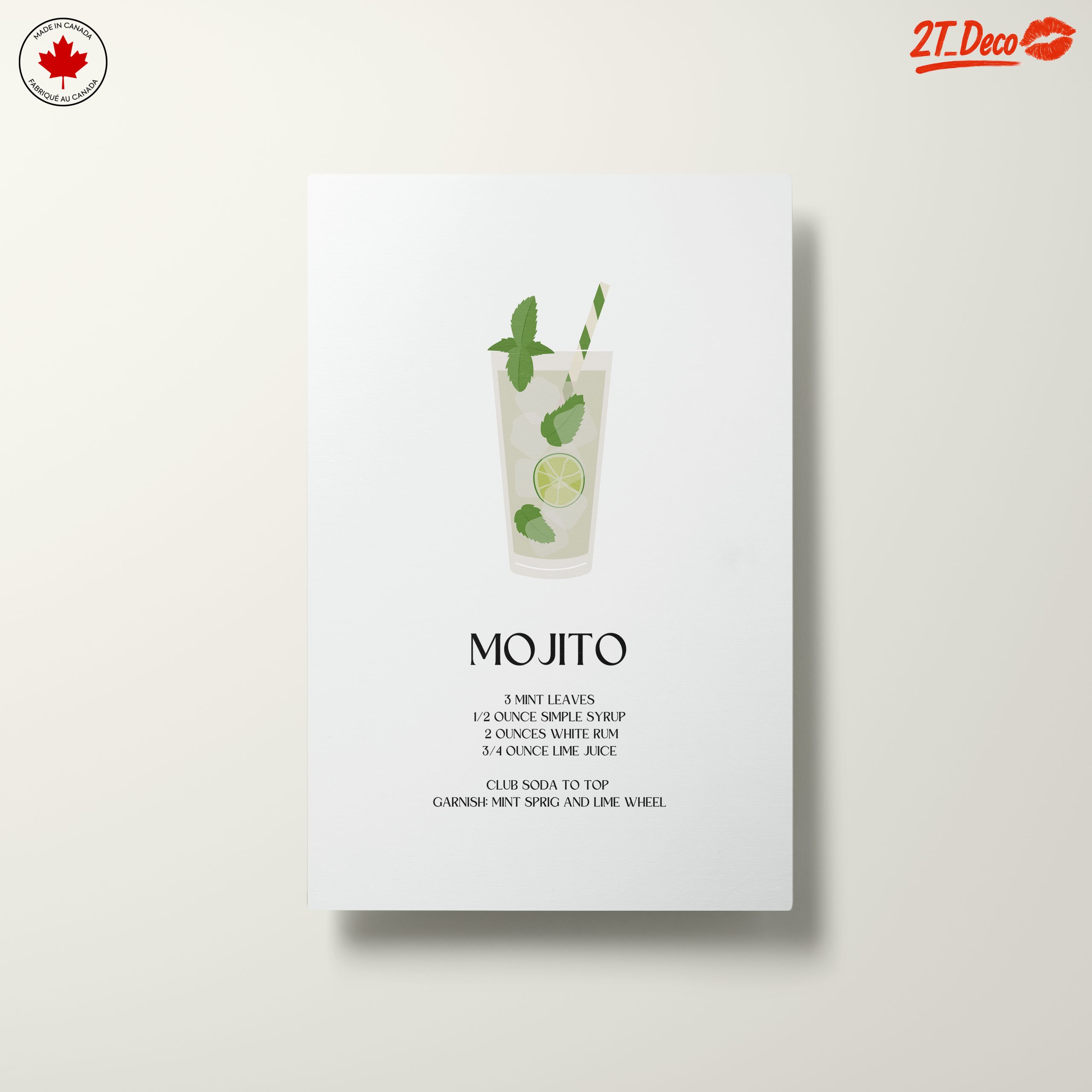 Stylized Mojito Drink Illustration Art - Image 10