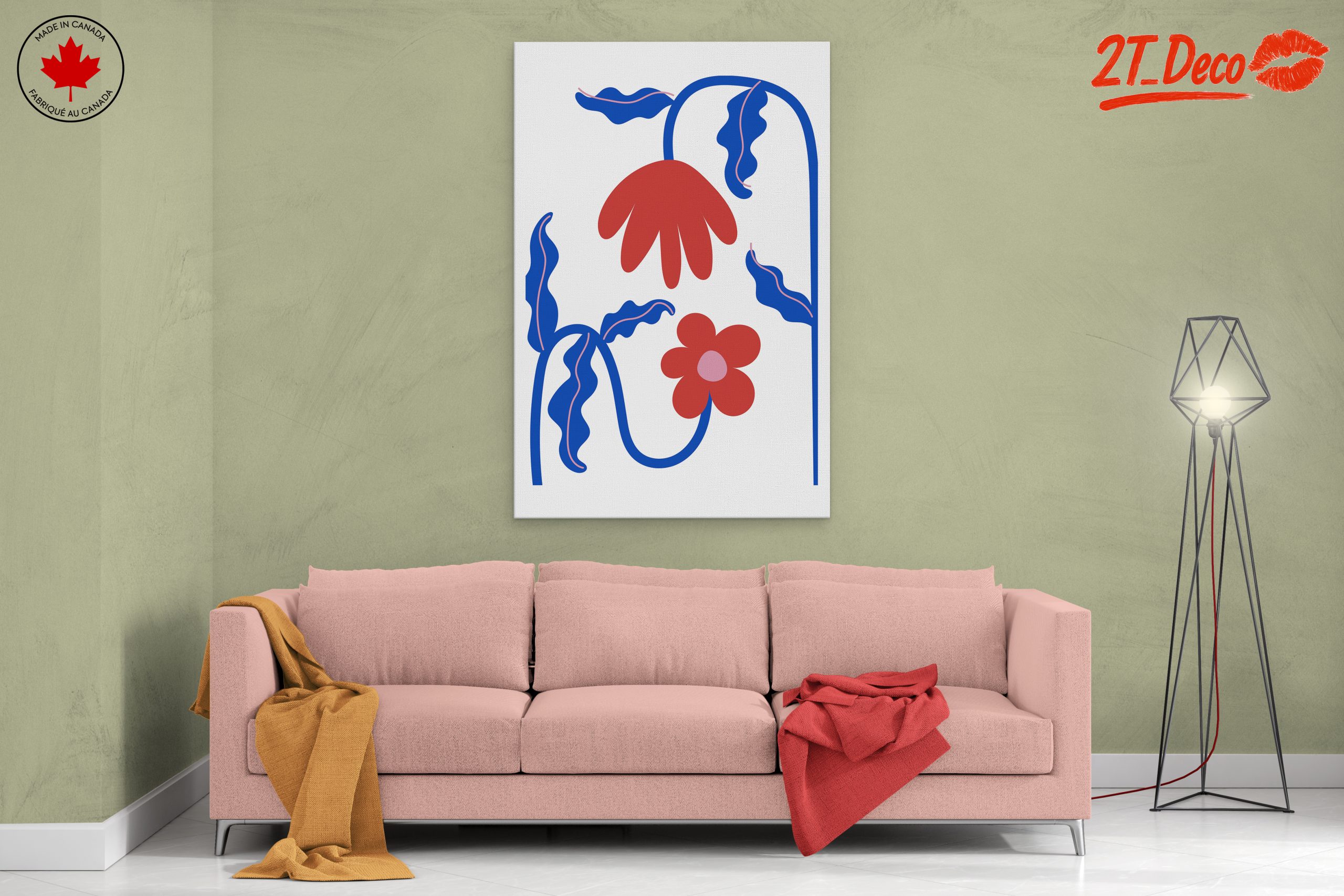 Colorful Abstract Botanical Art 3 - Image 2