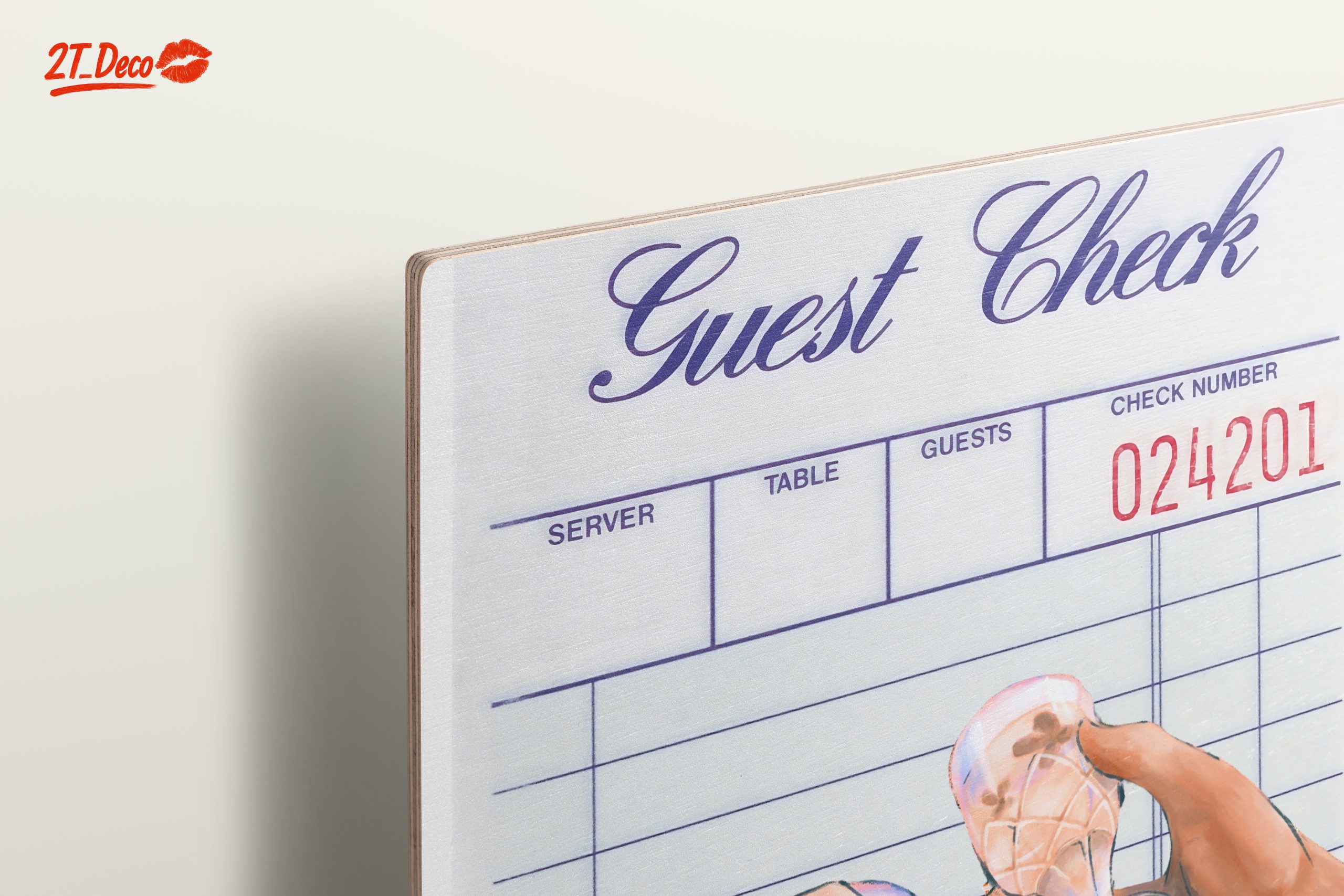 Cheers Over Coffee Guest Check Art - Image 15