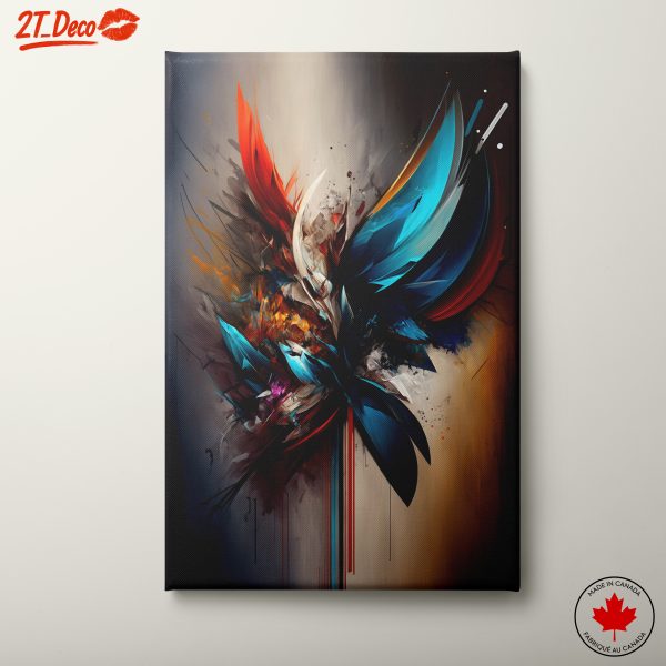 Colorful Dynamic Abstract Art Displaying Movement