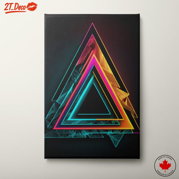 Vibrant Geometric Dynamic Abstract Artwork