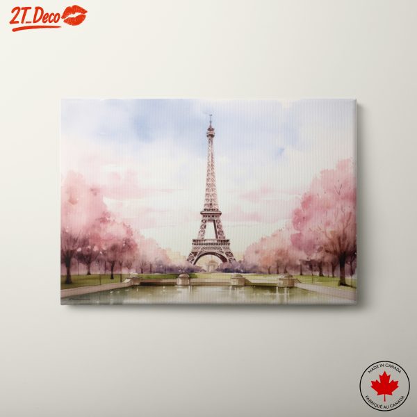 Eiffel Tower in Blooming Cherry Blossoms