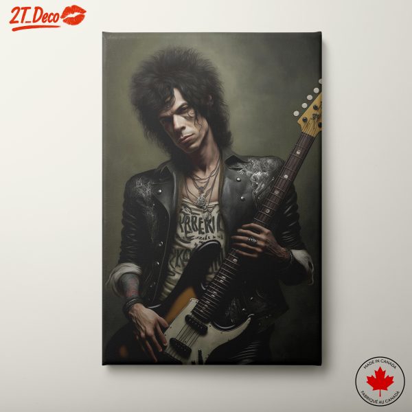 Stylized Musician with Electric Guitar