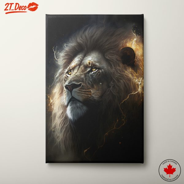 Majestic Artistic Lion Portrait