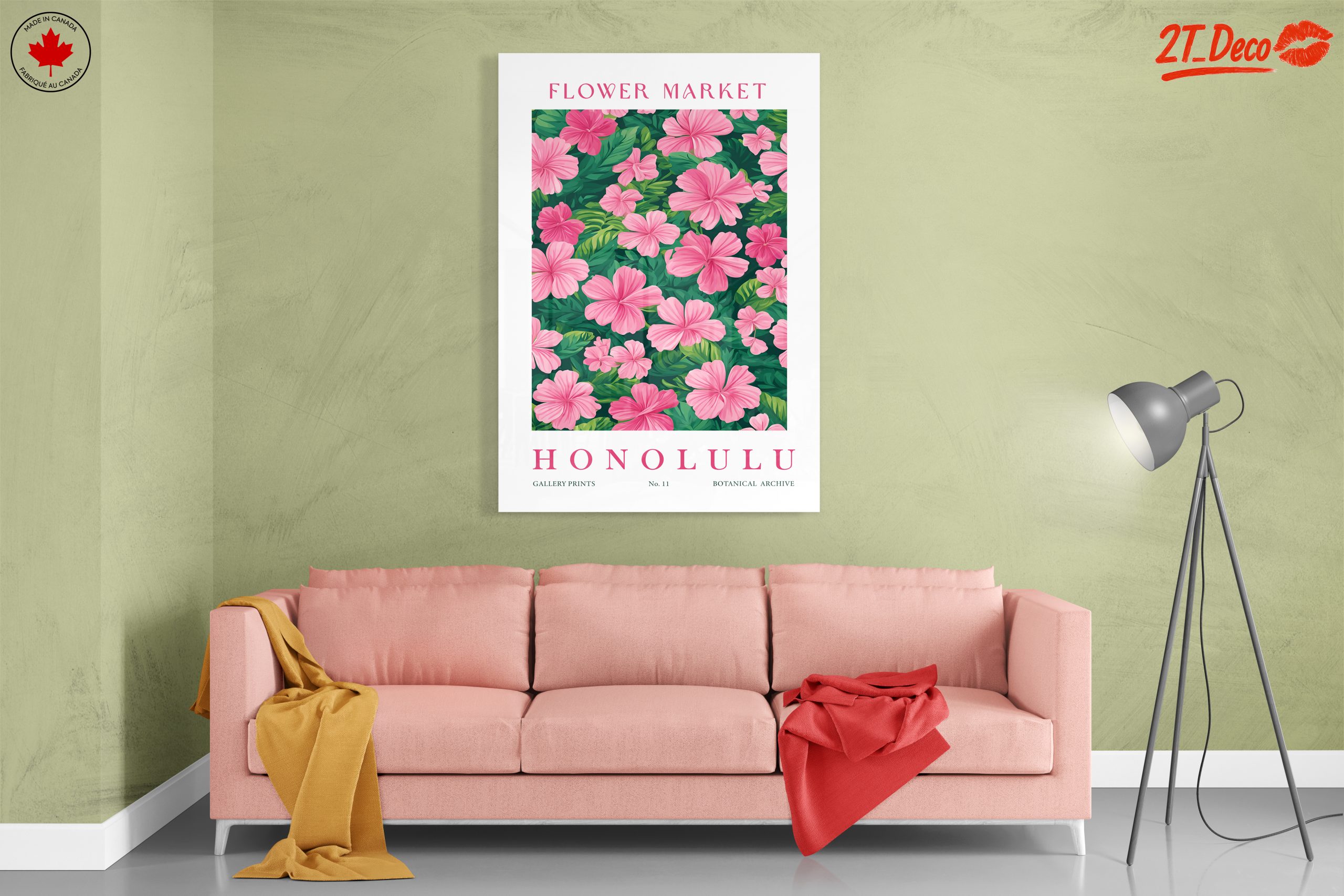 Vibrant Botanical Art Print Featuring Hibiscus - Image 7