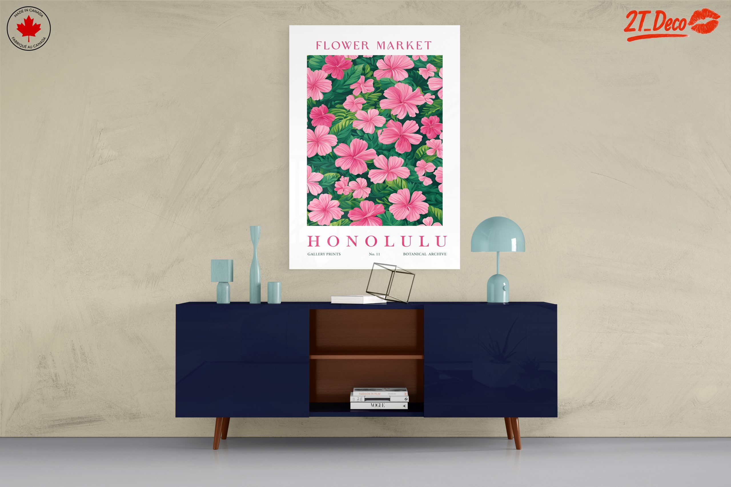 Vibrant Botanical Art Print Featuring Hibiscus - Image 8