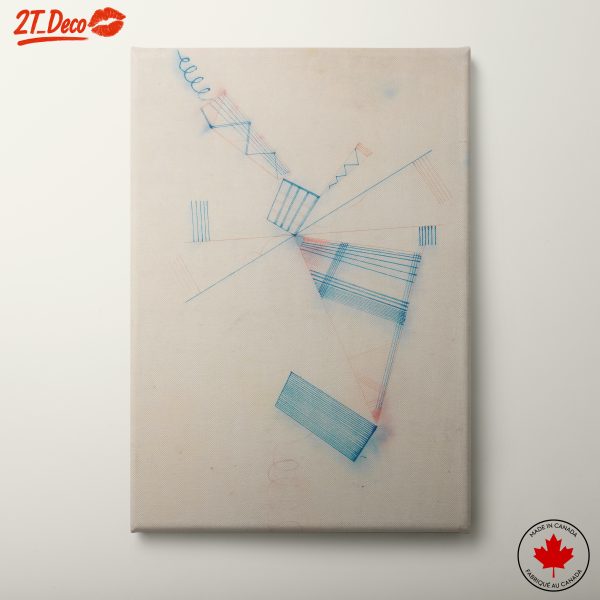 Geometric Abstract Art with Vibrant Lines