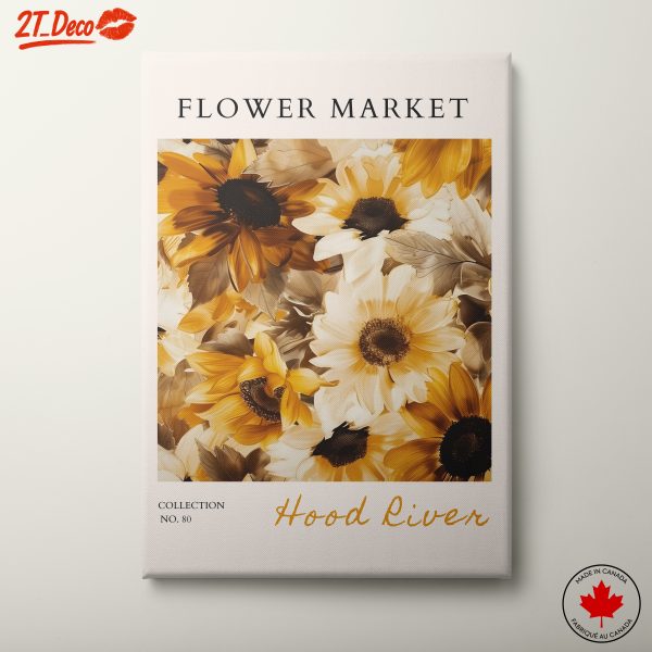Sunflower Floral Artwork from Hood River