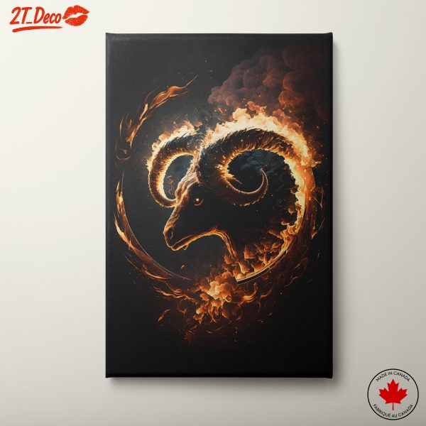 Flaming Ram Mythical Creature Art