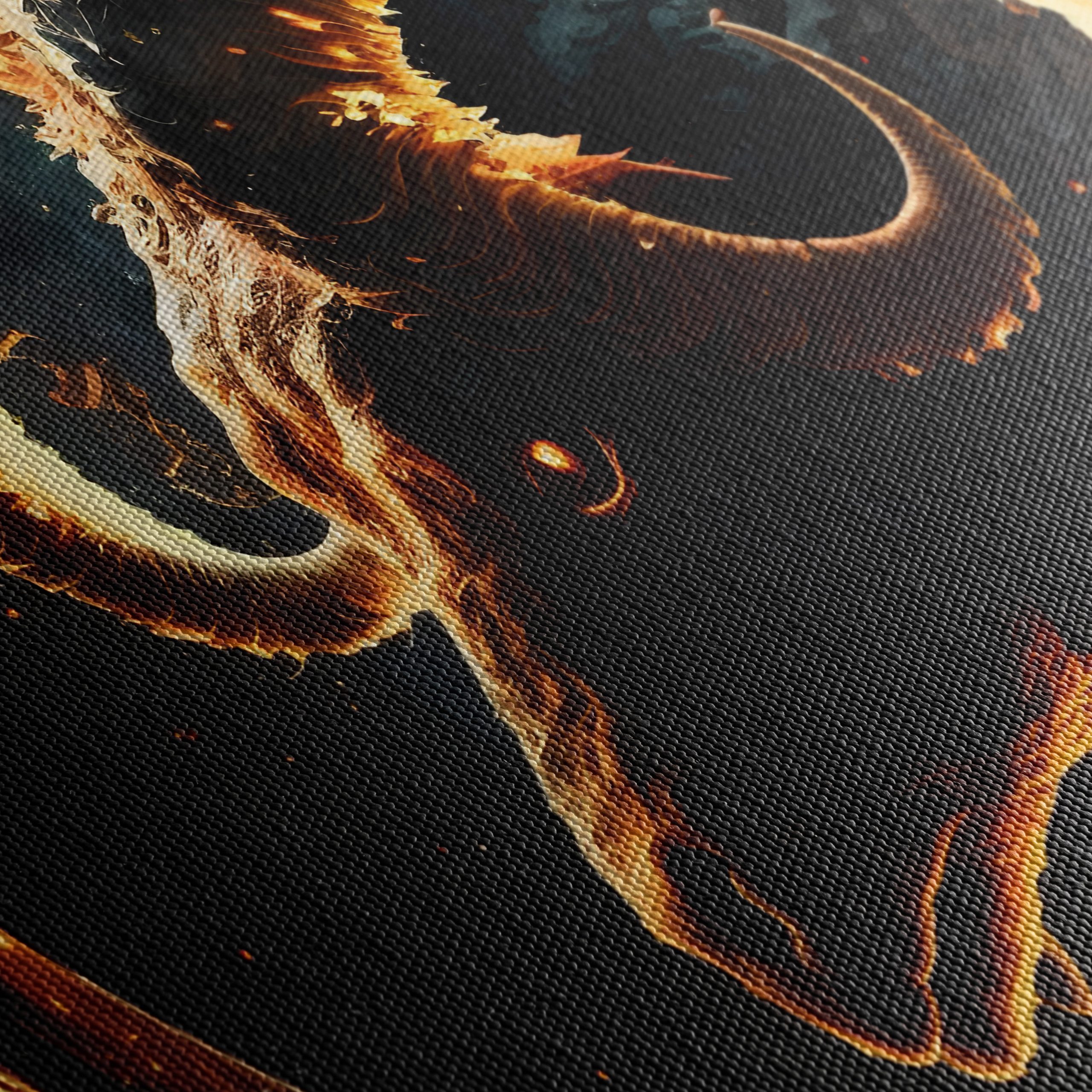 Flaming Ram Mythical Creature Art - Image 5